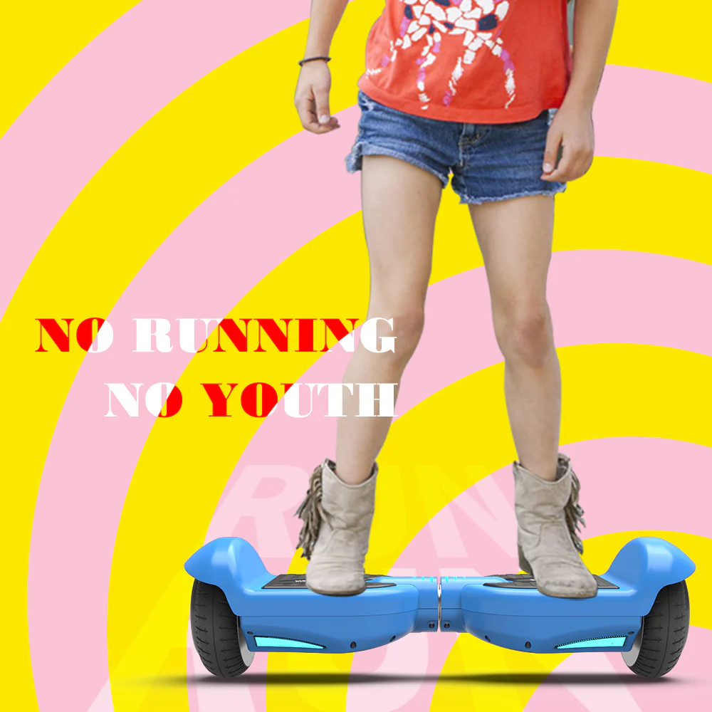 Hoverstar 6.5" Two-Wheel Self Balancing Electric Scooter Hoverboard With LED Light Blue - Image 3