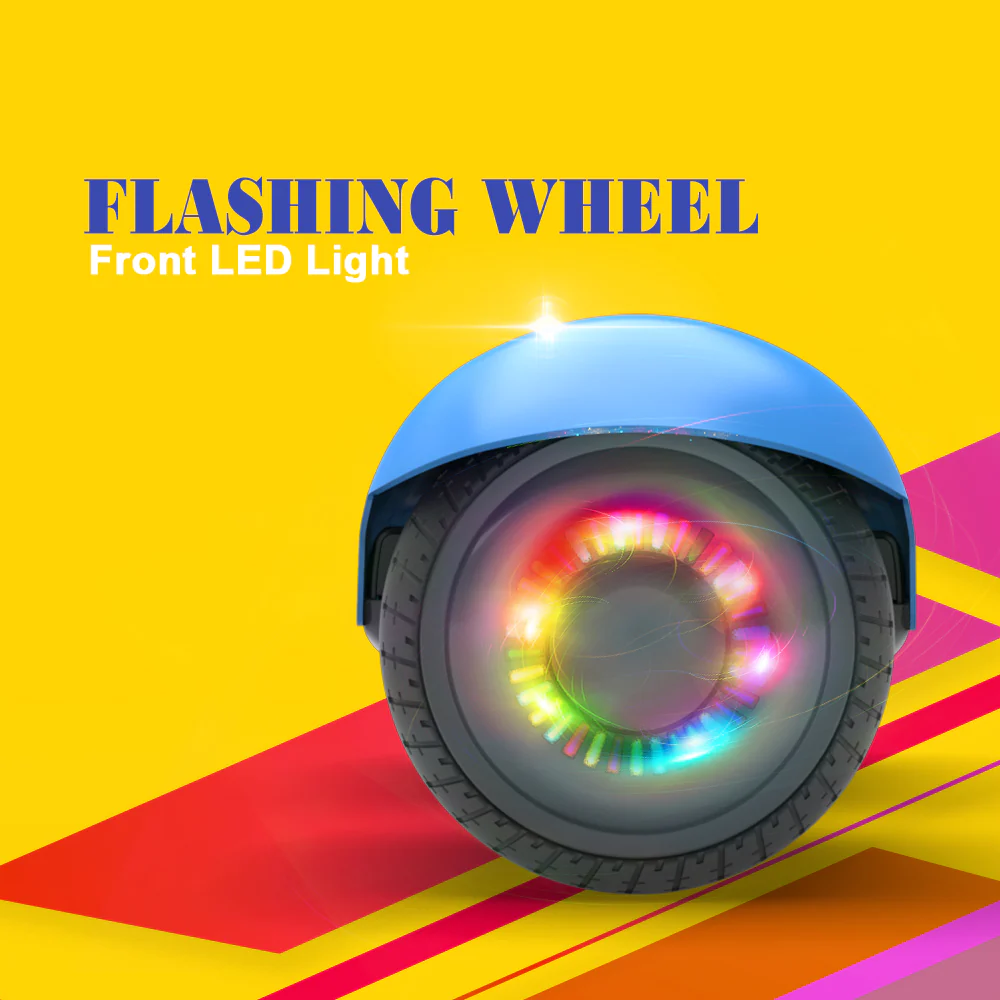 Hoverstar 6.5" Two-Wheel Self Balancing Electric Scooter Hoverboard With LED Light Blue - Image 4