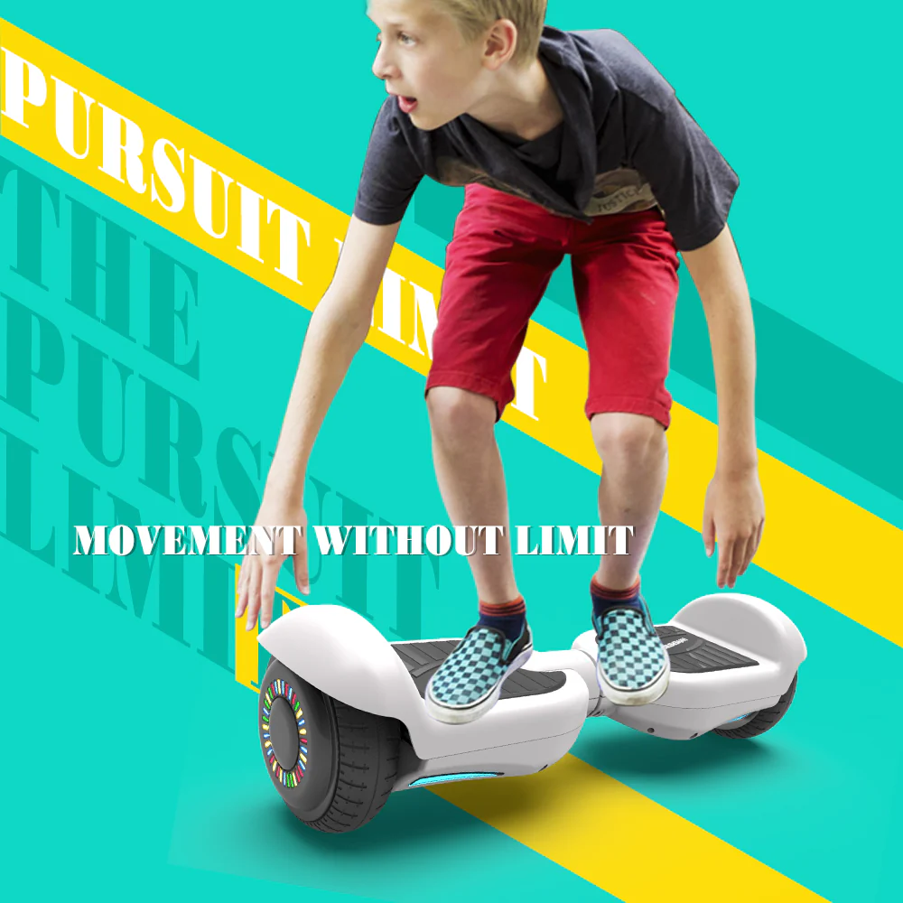 Hoverstar Hoverboard 6.5" Listed Two-Wheel Self Balancing Electric Scooter with Led Light White - Image 3