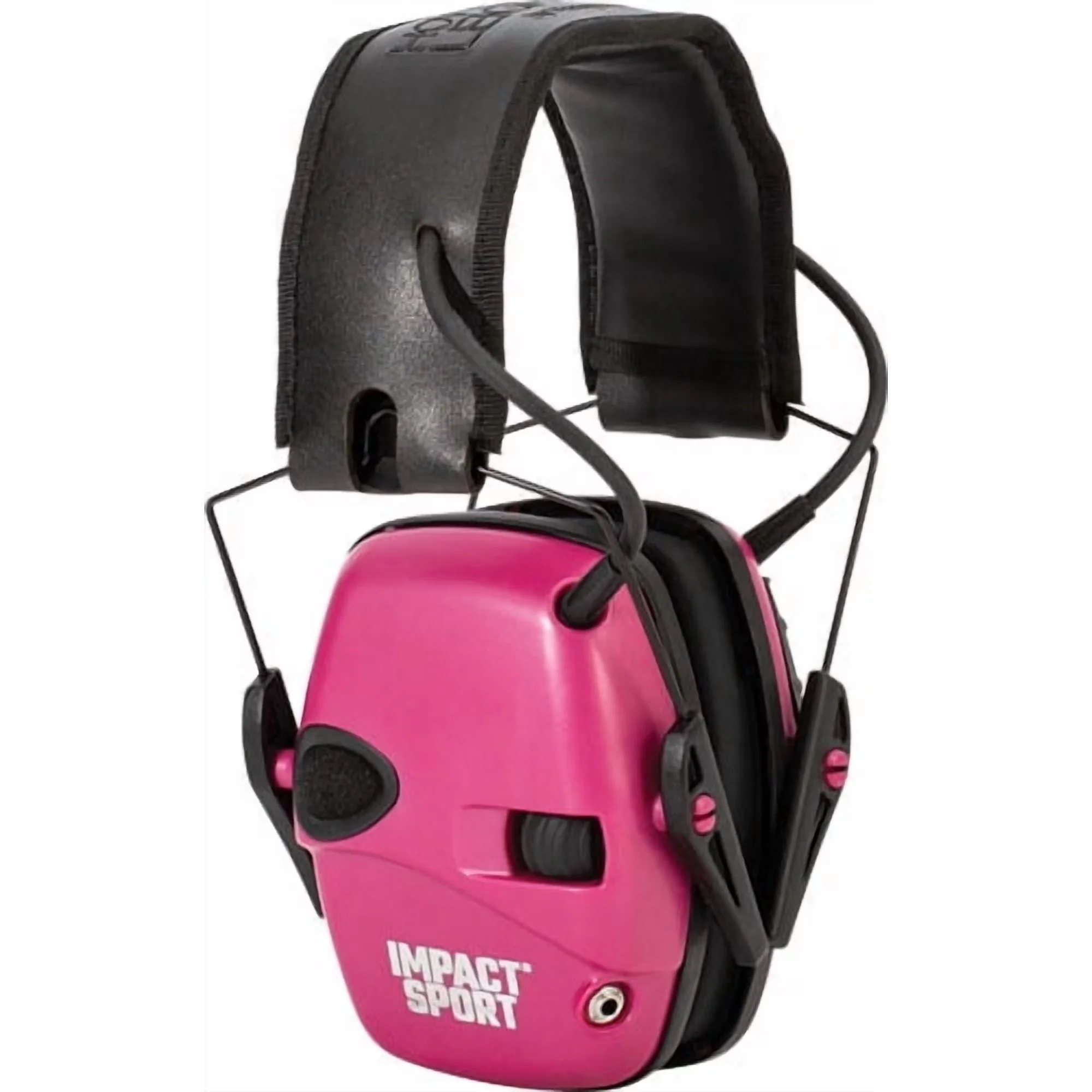 Howard R-02533 Leight Impact Sport Electronic Earmuffs with Auxiliary Input, Pink