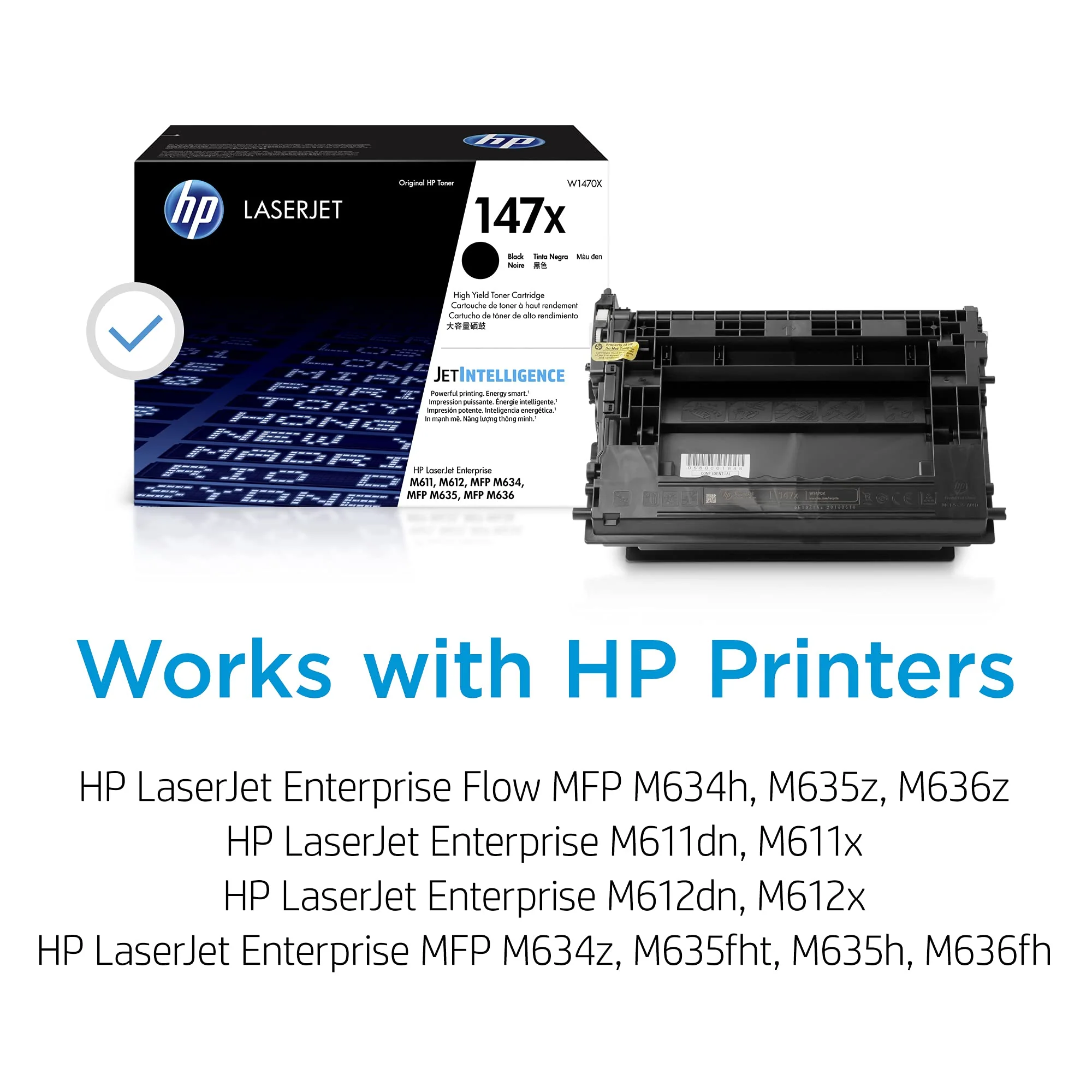 HP 147X High Yield Black Original LaserJet Toner Cartridge, 25,200 Pages, W1470X - Image 9