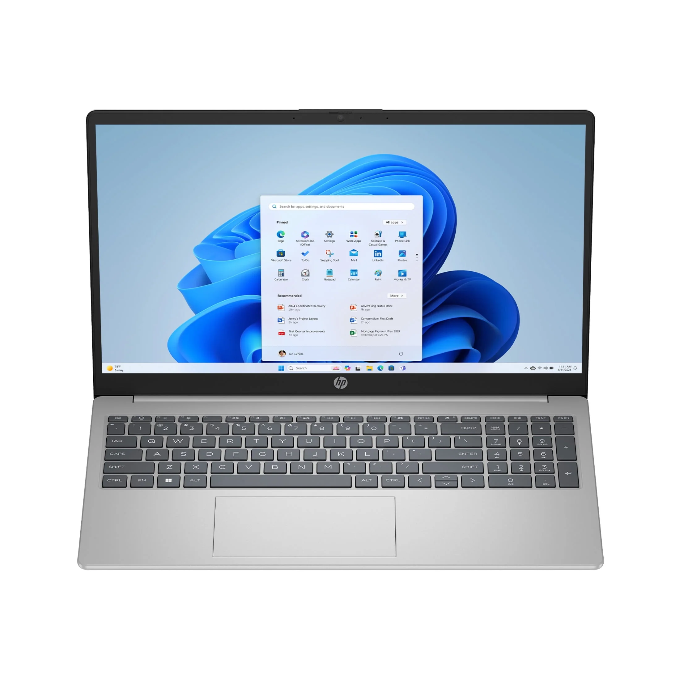 HP 15-fc0025wm 15.6" FHD Touchscreen Ryzen 5 7520U 2.8GHz Intel UHD Graphics 8GB RAM 1TB SSD Win 11 Home Natural Silver - Image 7