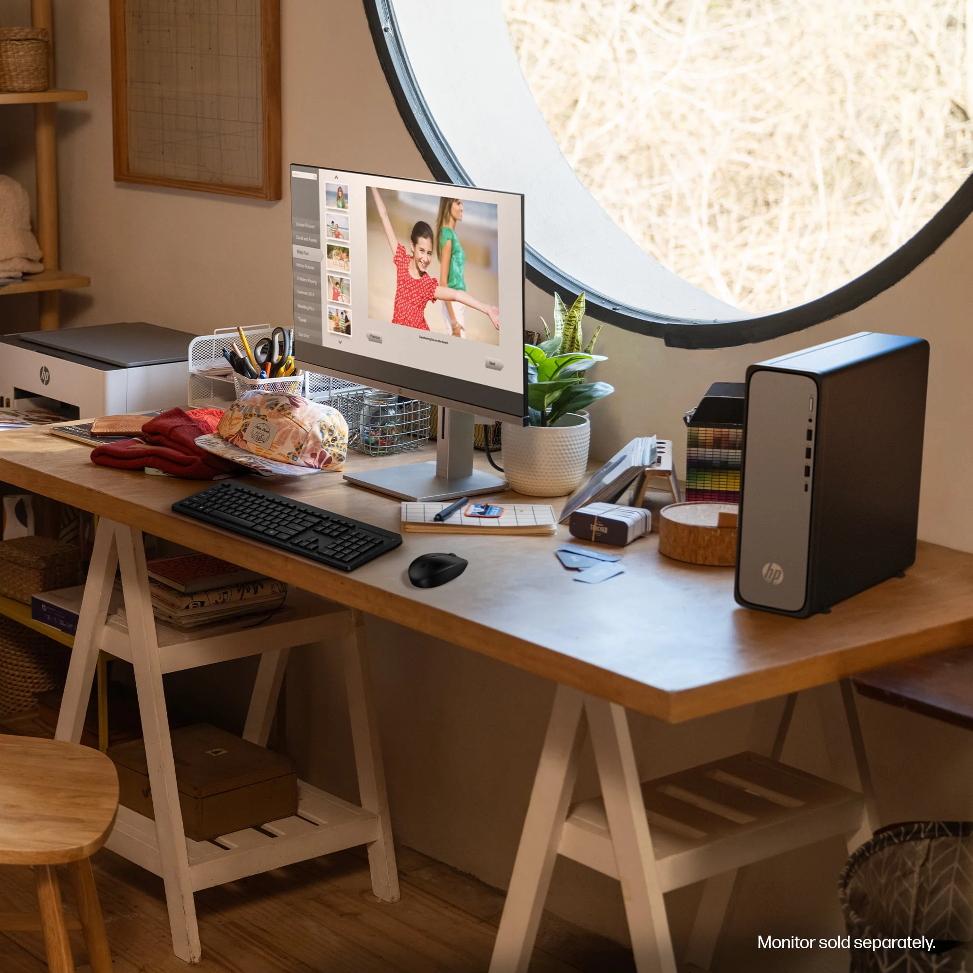 HP S03-0003W OmniDesk Slim Desktop PC i3-14100 3.5GHz Intel UHD Graphics 8GB RAM 512GB SSD Win 11 Home Meteor Silver - Image 3