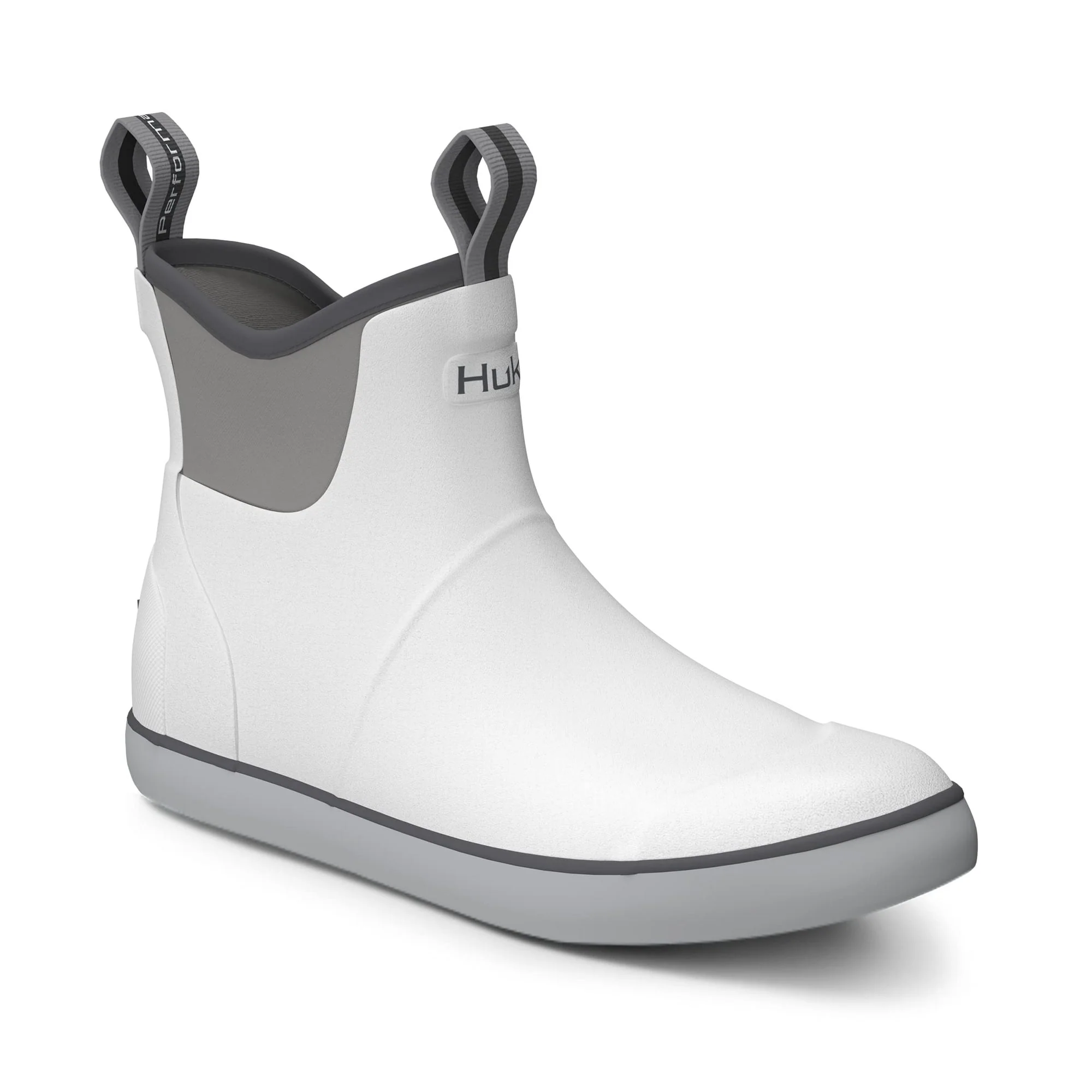 Huk H8021027-100 Rogue Wave Deck Boots for Men - White - 8M