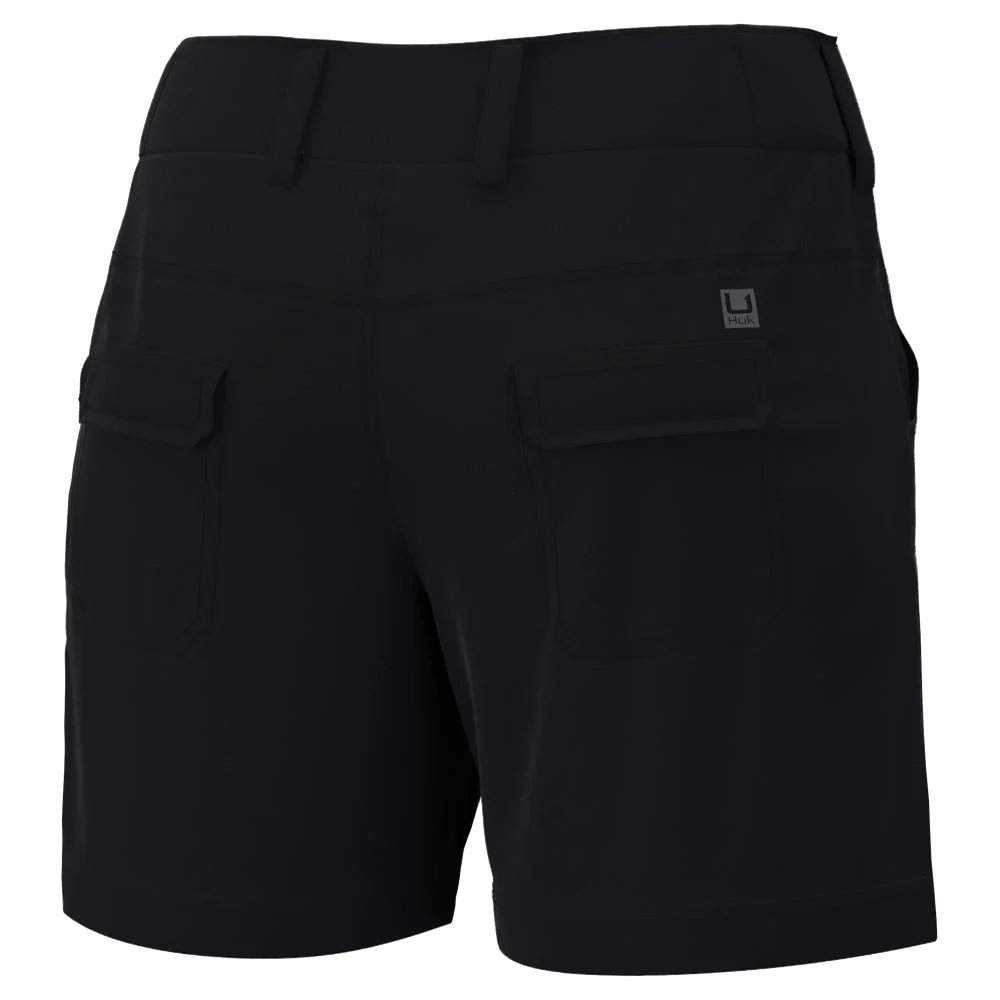 Huk Next Level Knit-Waist Shorts for Ladies - Black - M - Image 5