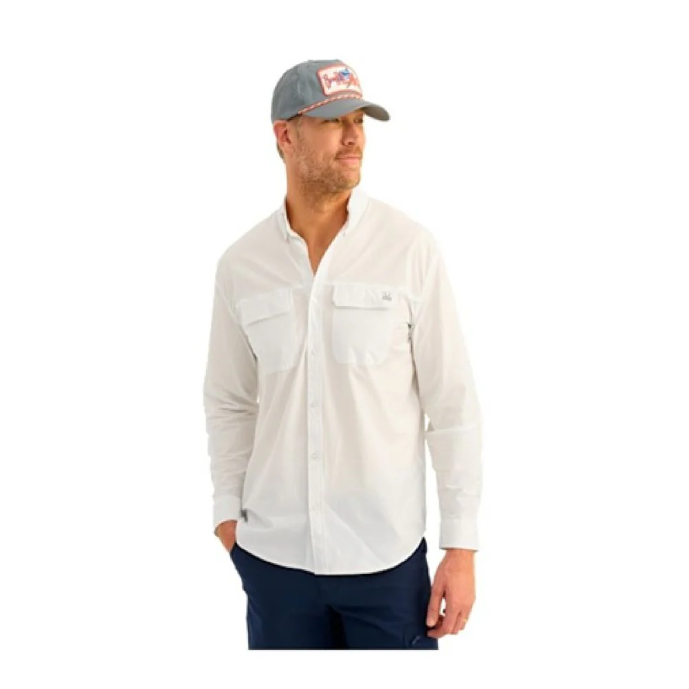 Huk Next Level Long-Sleeve Shirt - White - 2XL - Image 2