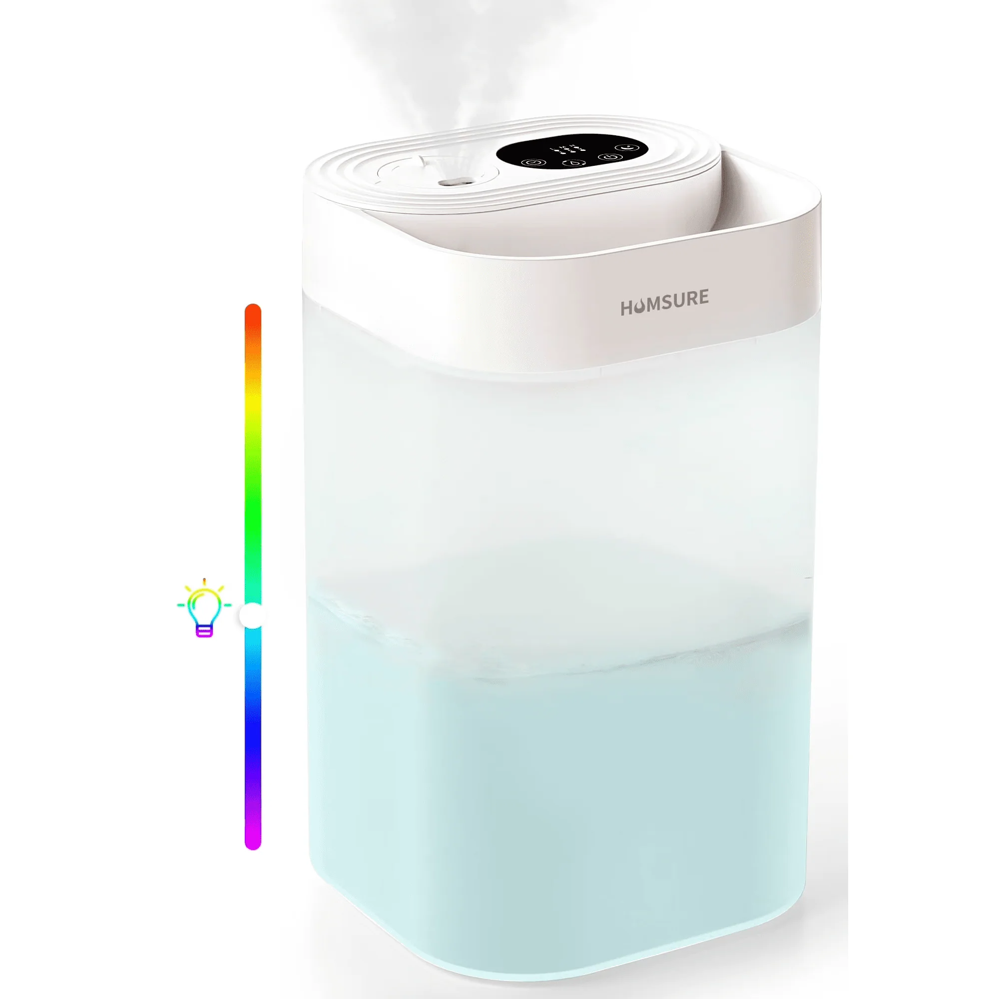 HUMSURE 4.5L Cool Mist Humidifier with Essential Oil Diffuser, Silent Top Fill Humidifier with 7 Color Light