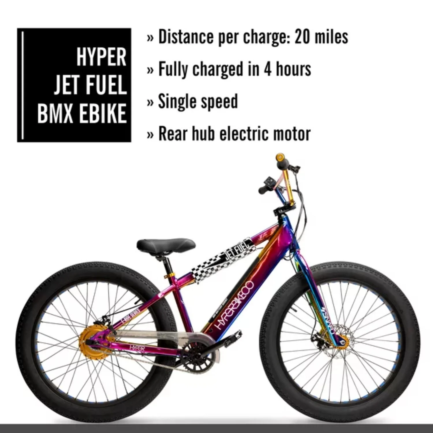 Hyper Bicycles HYP-E26-1501 Jet Fuel BMX Ebike 26in 36v - Image 6
