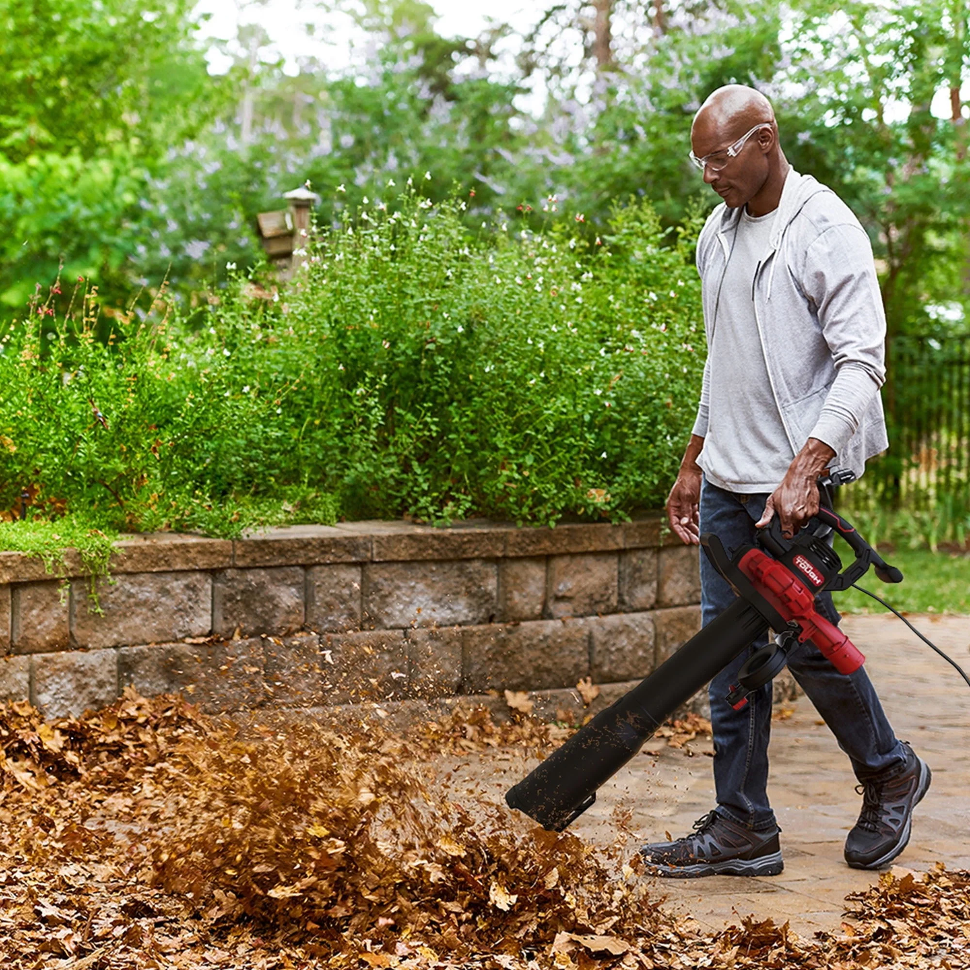 Hyper Tough 3-in-1 Leaf Blower Vacuum Mulcher, 400 CFM, 250 MPH, 12-Amp Electric Corded, Lightweight 7.5 lb, HY160855821604 - Image 3