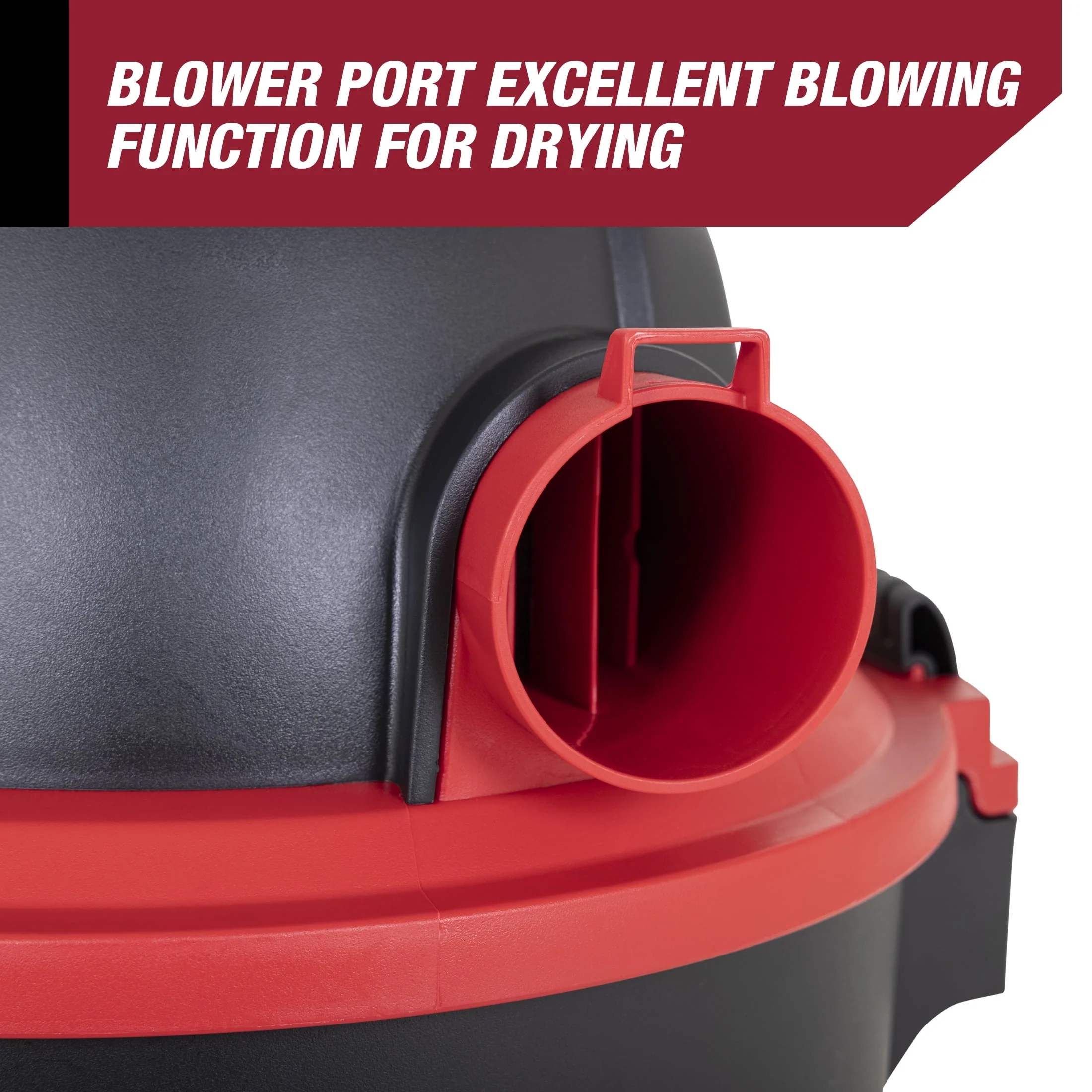 Hyper Tough 5 Gallon 4 HP Wet Dry Vacuum, Lightweight, 12 ft Cord and Hose, Multiple Attachments, AT18419P-5A - Image 5