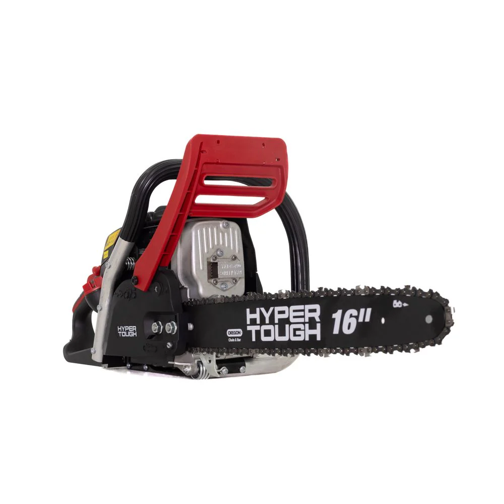 Hyper Tough Gas Chainsaw, 16-Inch Oregon Bar and Chain, 46cc 4-Cycle Engine, Automatic Chain Oiler, Rear Handle, Black/Red, A015014 - Image 4