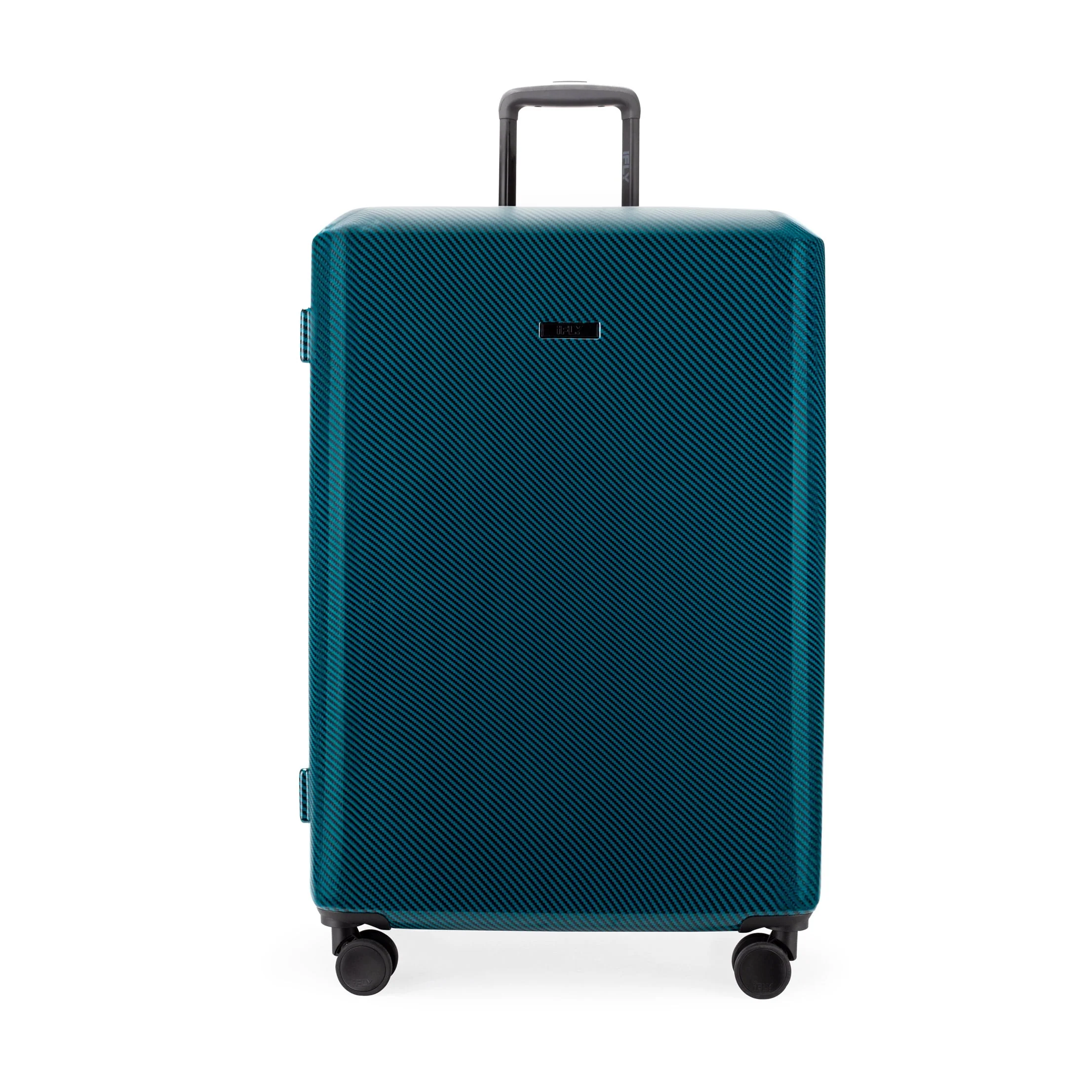 iFLY Carbon Elite 28" Hardside Checked Luggage, Lightweight ABS/PC Shell, 360 Spinner Wheels, Expandable, TSA Lock, Teal