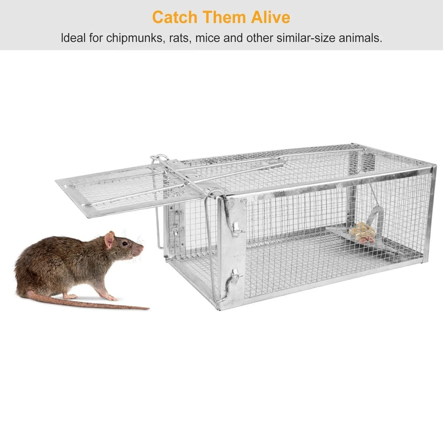 IMounTEK 1-Door Humane Live Animal Catch & Release Rodent Pest Cage Trap - Image 2