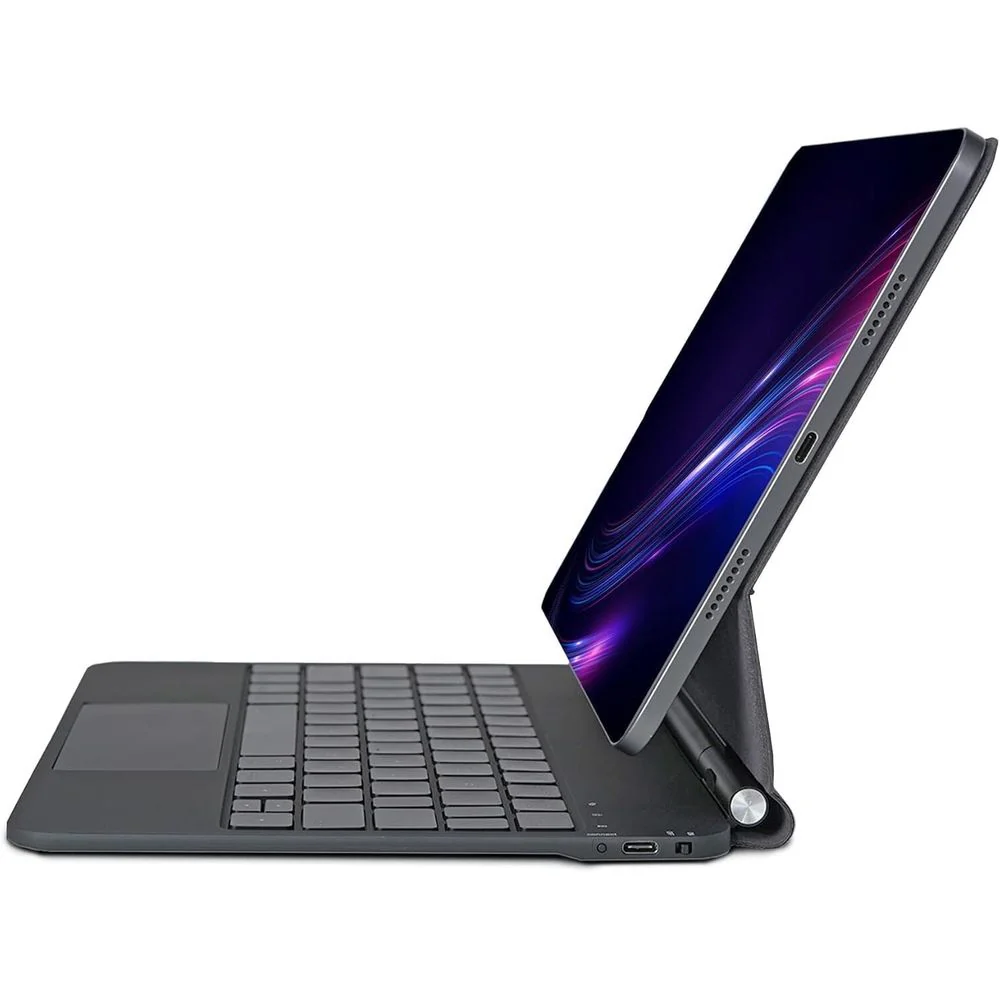 INI Magic Keyboard Case for iPad Air 13-inch M3 M2 2025 2024 and iPad Pro 12.9-inch 3rd to 6th Gen, Magnetic Attachment, Multi-Touch Trackpad, Backlit Keyboard, Lightweight Black