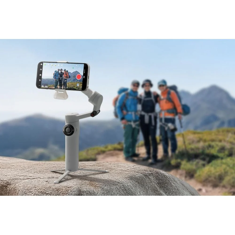 Insta360 INSTAFLOW2AI Flow 2 Plus Foldable Phone Gimbal, AI Multi-Person Tracking, Built-in Tripod, Remote Control, 10-Hour Battery, Gray - Image 4