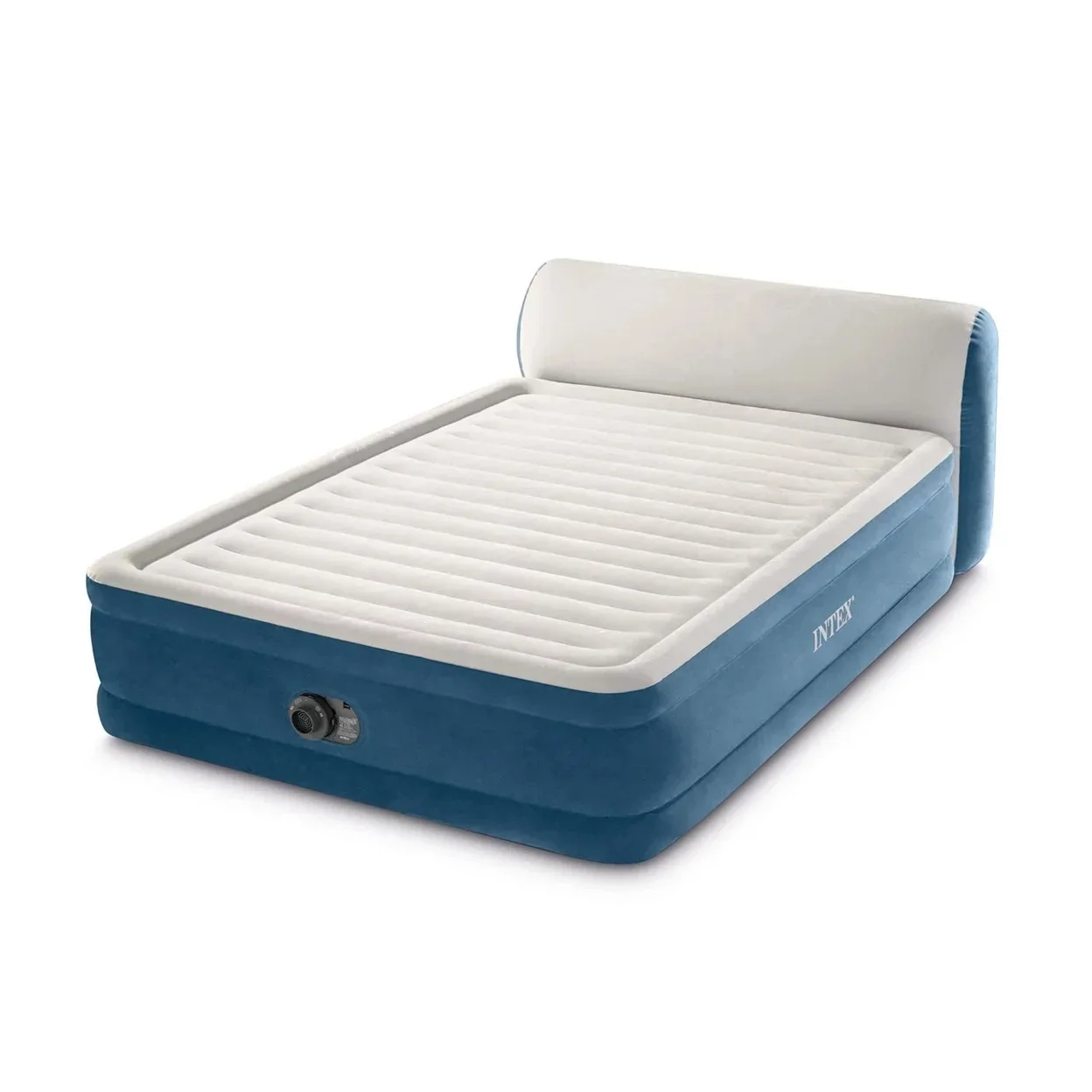 Intex 980352301 Queen Dura-Beam Deluxe Series Comfort Headboard Airbed with Internal Pump