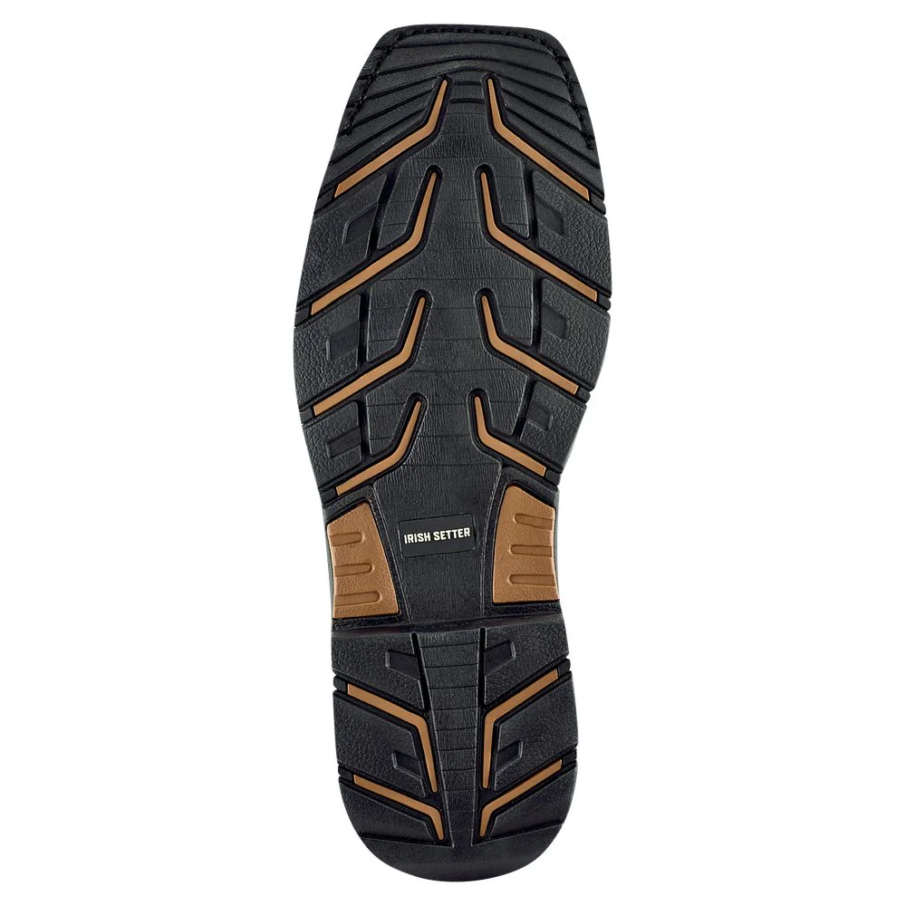 Irish Setter 83938D 115 Marshall Waterproof Square Steel Toe Western Work Boots for Men - Brown/Black - 11.5M - Image 3
