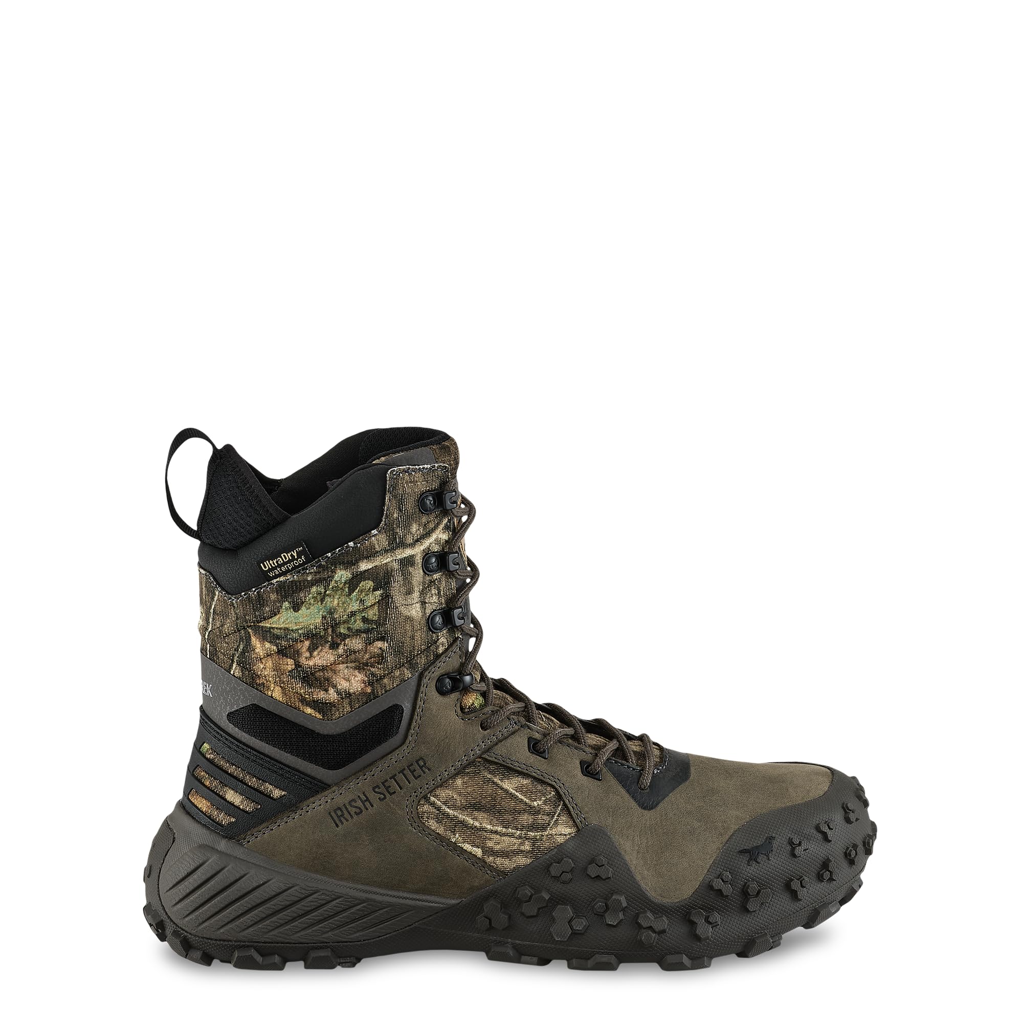 Irish Setter VaprTrek 8" Waterproof Insulated Hunting Boots, Mossy Oak Country Roots Camo, Mens 10.5 Wide, 400g PrimaLoft, 3943 - Image 4
