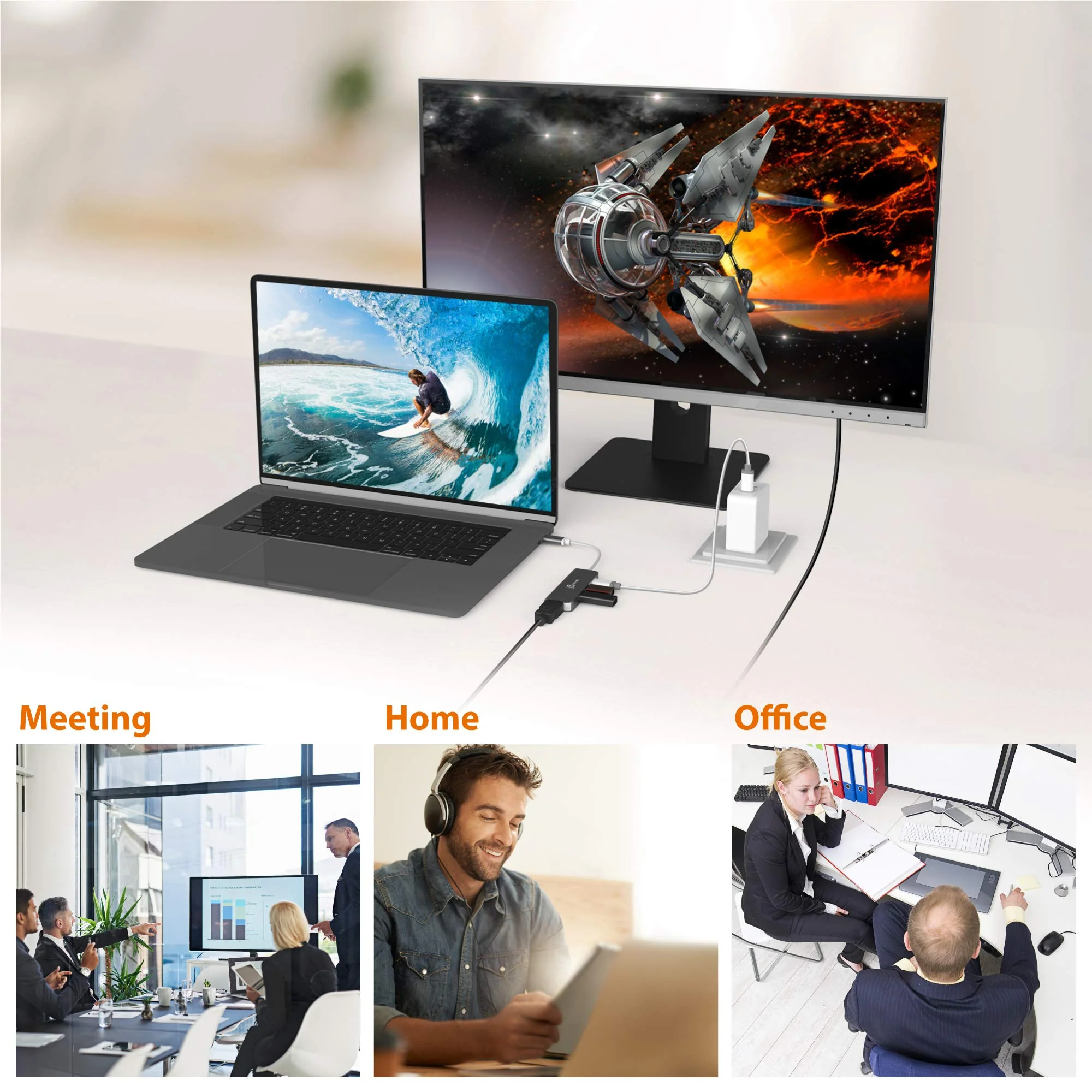 j5create USB-C to HDMI & USB 3.1 2-Port with Power Delivery JCD371 - Image 7