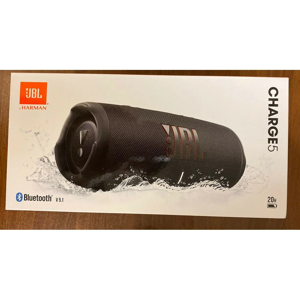 JBL Charge 5 Waterproof Speaker with PartyBoost - Black - Image 9
