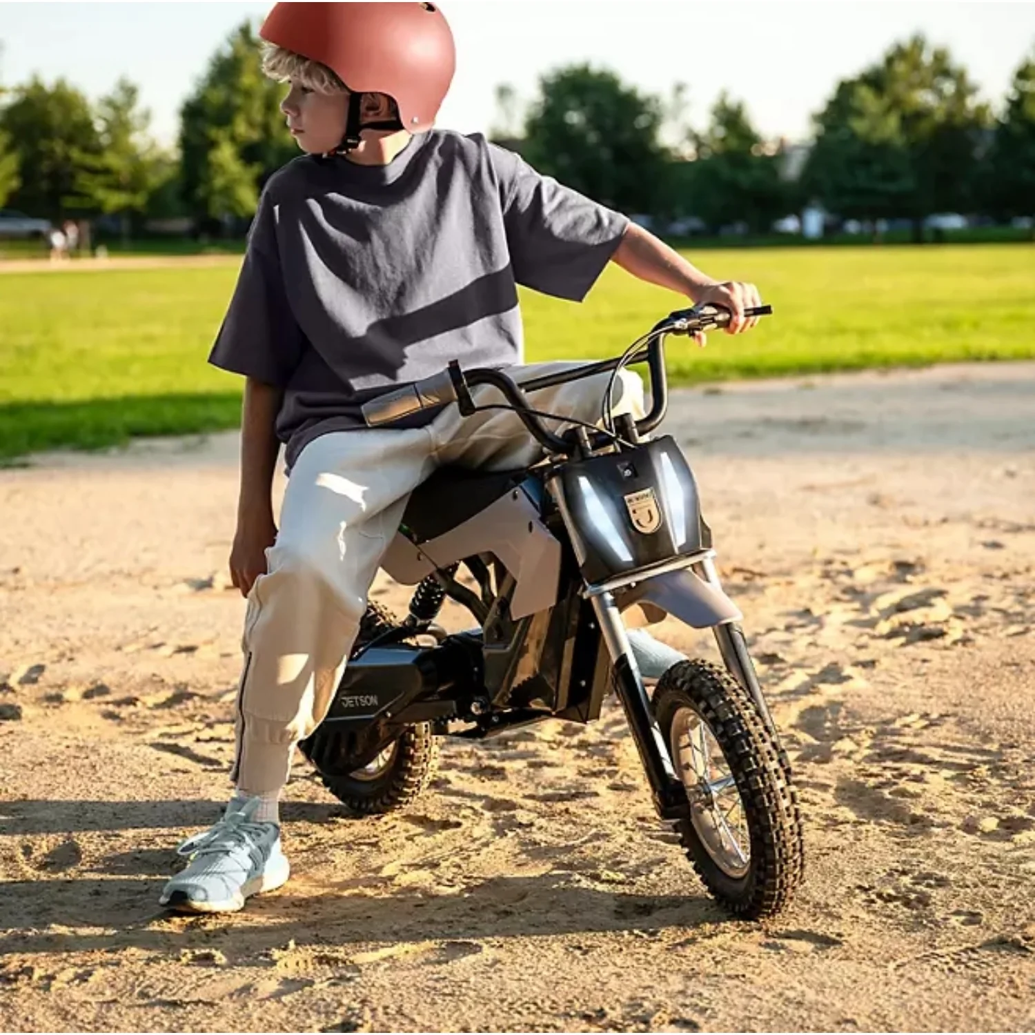 Jetson JHRZNX-BLK Horizon X Kids Electric Dirt Bike with Headlights - Image 3