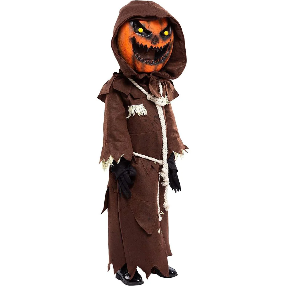 Joyfy 20201-S-WM Scary Scarecrow Pumpkin Costume for Kids - Image 4