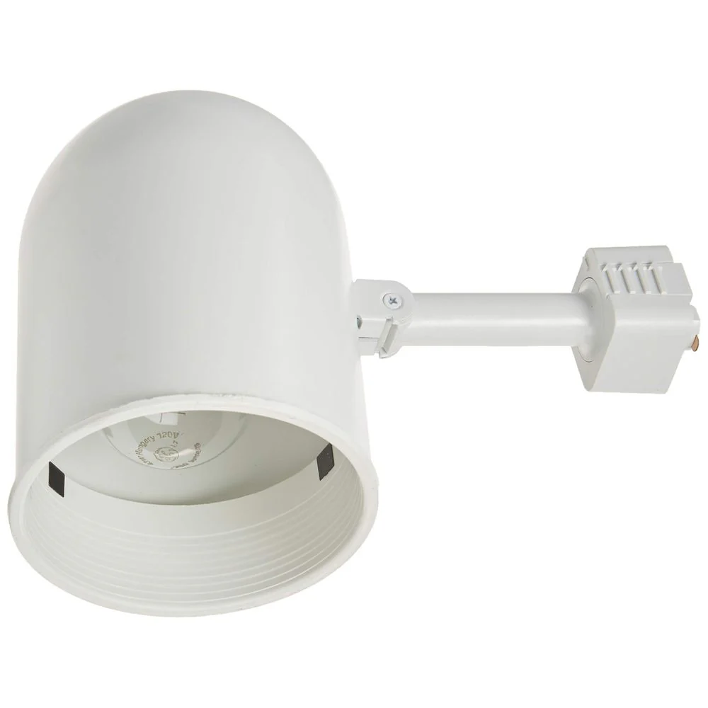 Juno Lighting R502W White Round Back Cylinder Track Lighting Head, 75 Watt, 120V, Steel Housing - Image 2