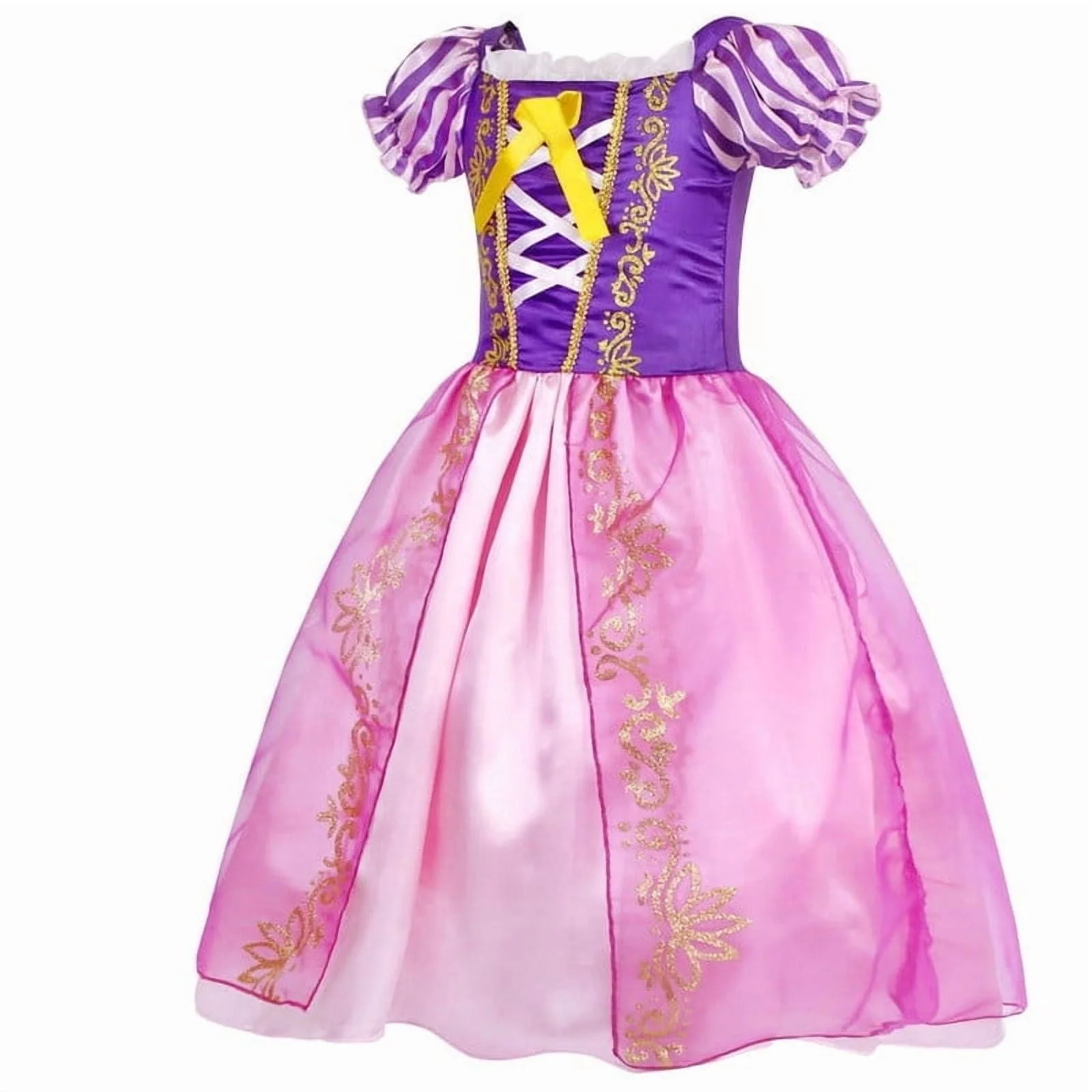 Jurebecia Princess Dress for Girls Fancy Costume up Birthday Christmas Halloween Cosplay Carnival, Purple, 4T - Image 5