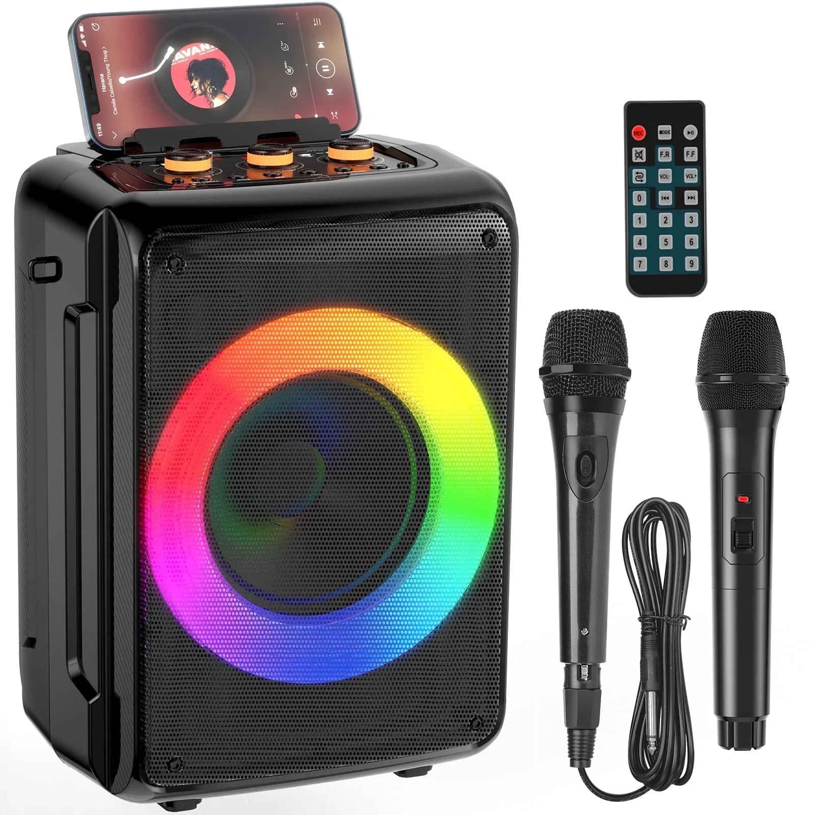 JYX T17-T Karaoke Machine for Adults & Kids, Portable - Image 2