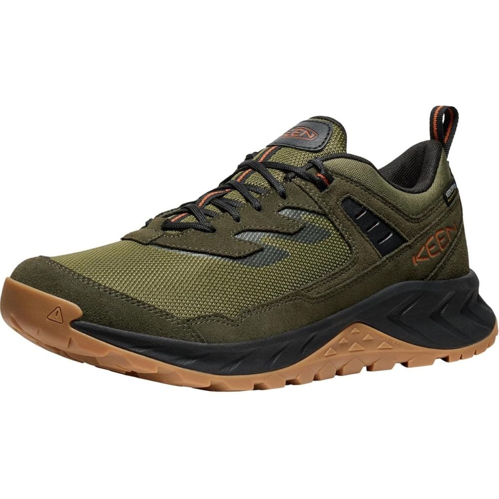 KEEN 1030354 Hightrail Waterproof Hiking Shoes for Men, 9M, Winter Mossy/Gold Flame - Image 3