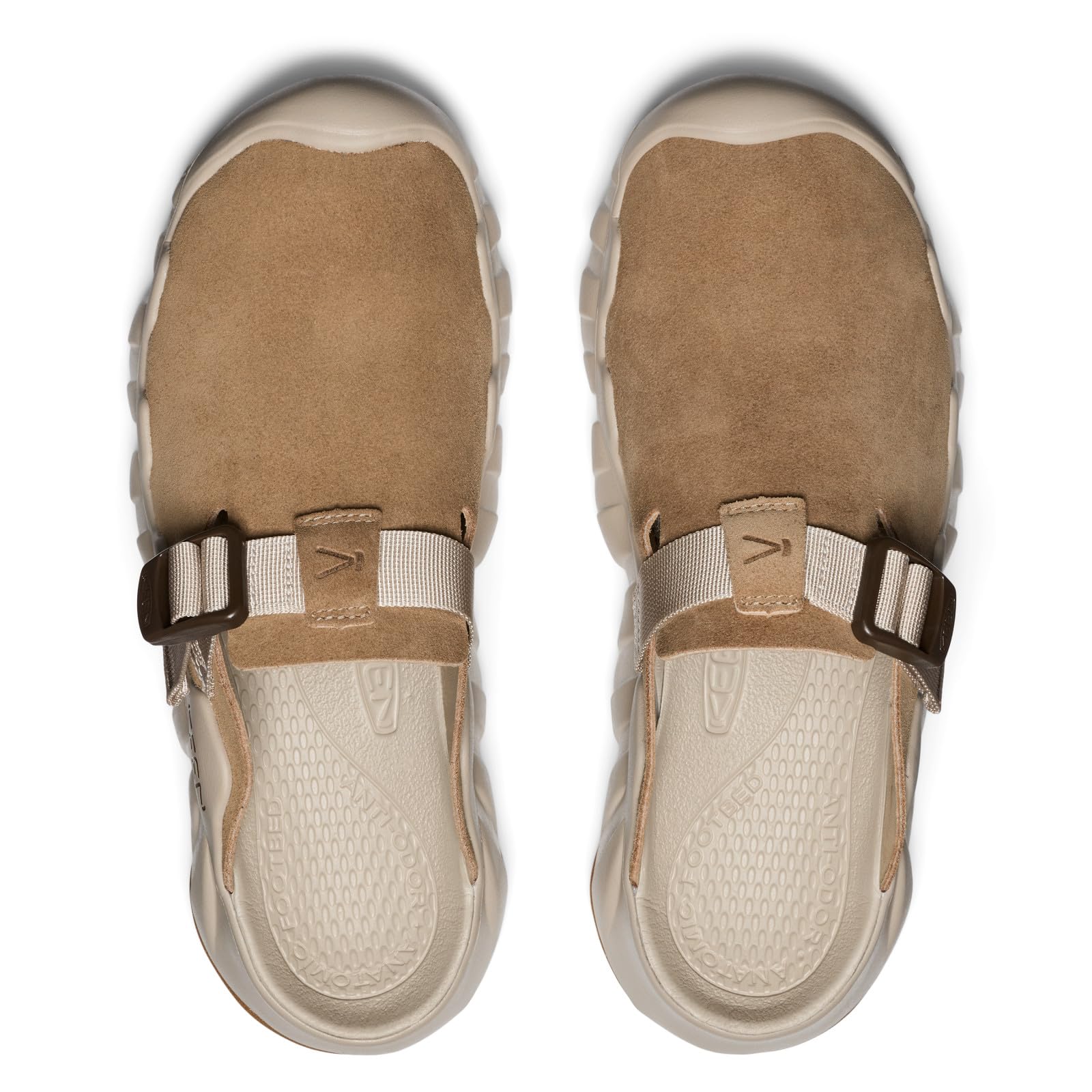 KEEN Hyperport Clog Leather Men's Slip-On Shoes, Adjustable Fit, Premium LWG-Certified Leather Upper, High-Traction Rubber Outsole, Cornstalk/Plaza Taupe, Size 11 Medium, 1030763 - Image 5