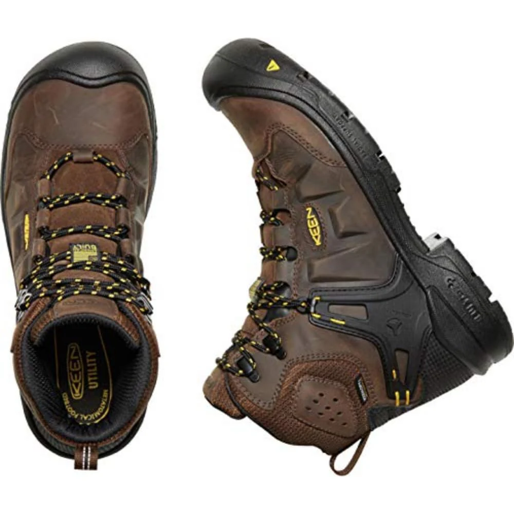 KEEN Utility Dover Waterproof Carbon Toe Work Boots - Dark Earth - 10W - Image 8