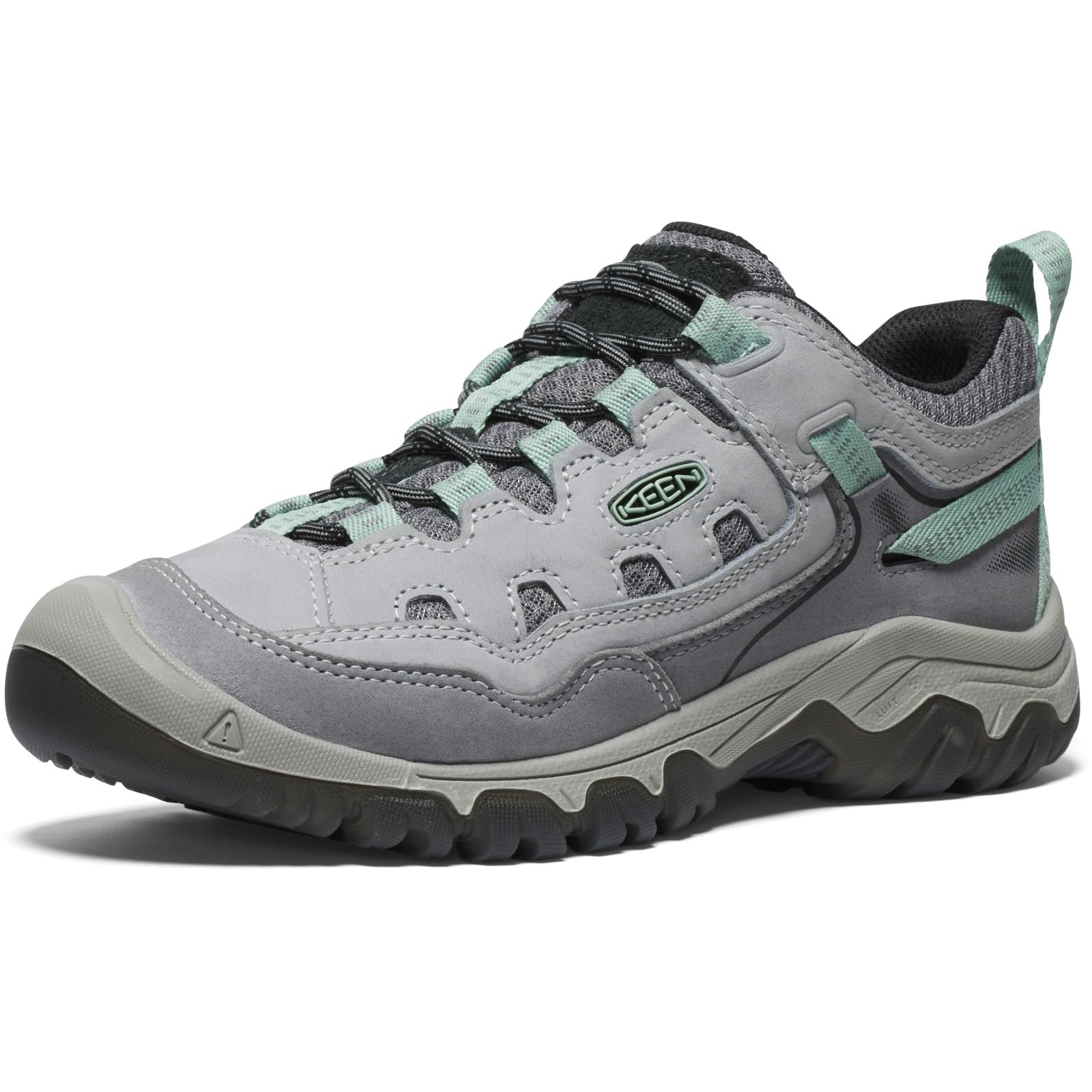 KEEN Women's Targhee 4 Vent Durable Breathable Hiking Shoes, Alloy Granite Green, Size 10, Regular 1029000