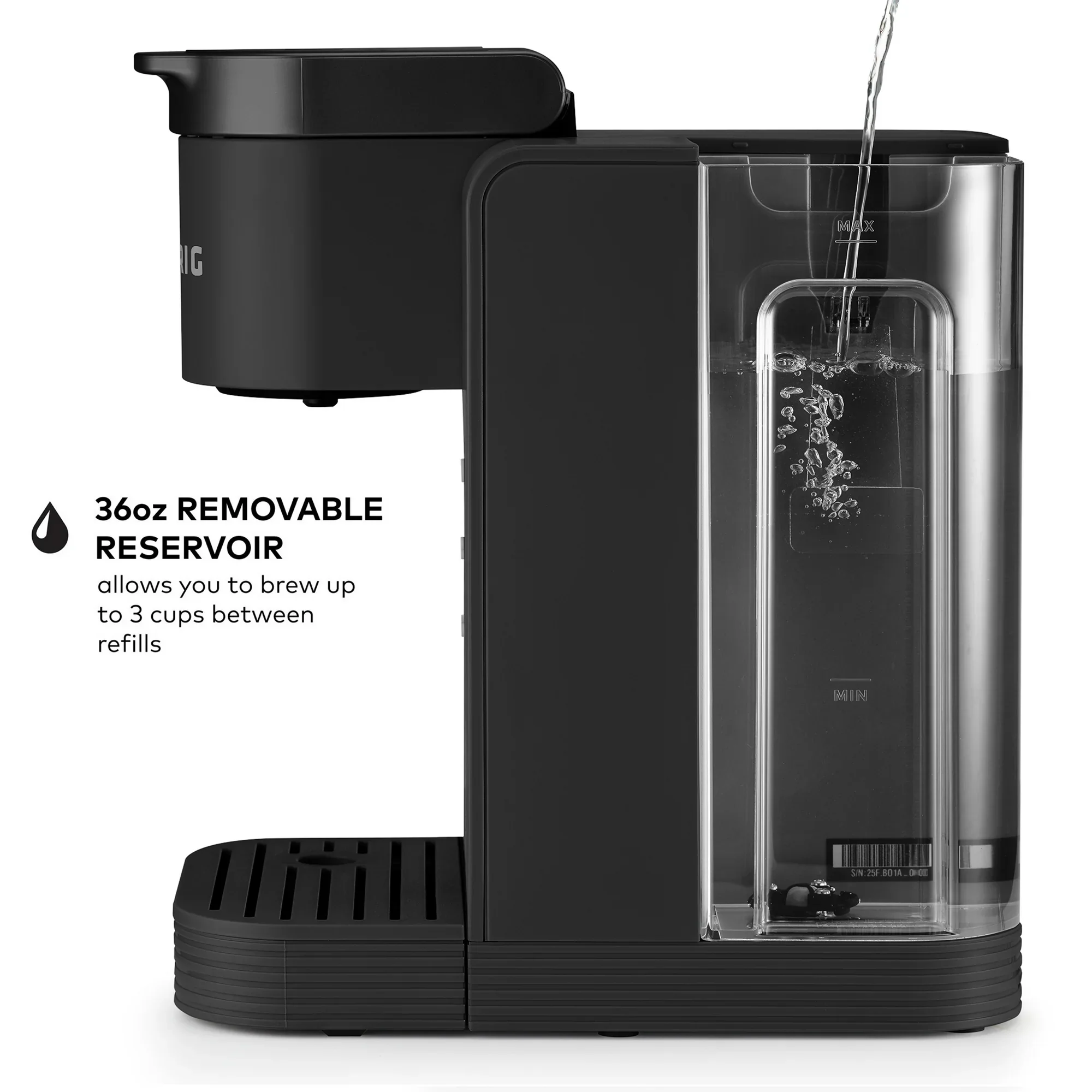 Keurig 500.0365009 K-Slim + ICED Single Serve Coffee Maker Brews 8 to 12oz. Cups Gray - Image 5