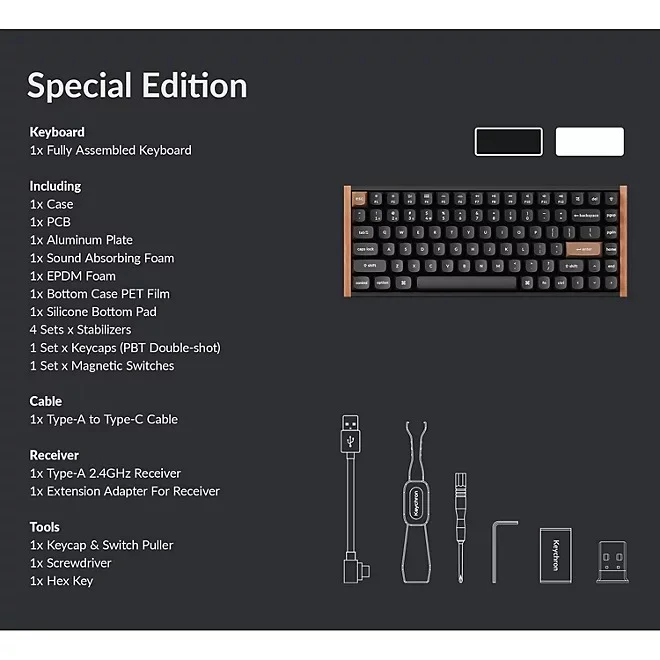 Keychron K2HE Elite Bundle - Black-Special Edition - Image 3