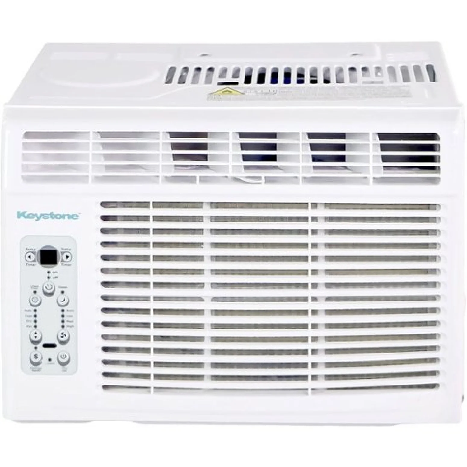 Keystone KSTHW12B 12,000/11,600 BTU 230V Window/Wall Air Conditioner with 11,000 BTU Supplemental Heat Capability - White - Image 2