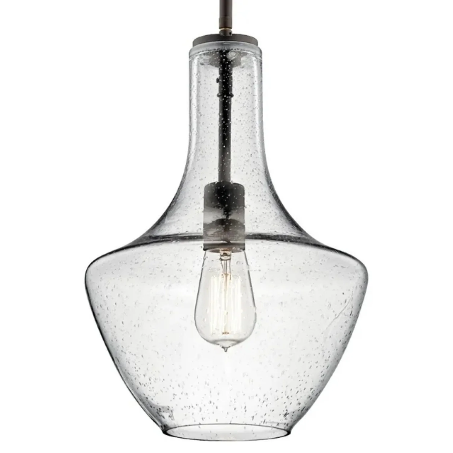 Kichler 42141NICS Everly 11" Wide Pendant, Brushed Nickel - Image 3