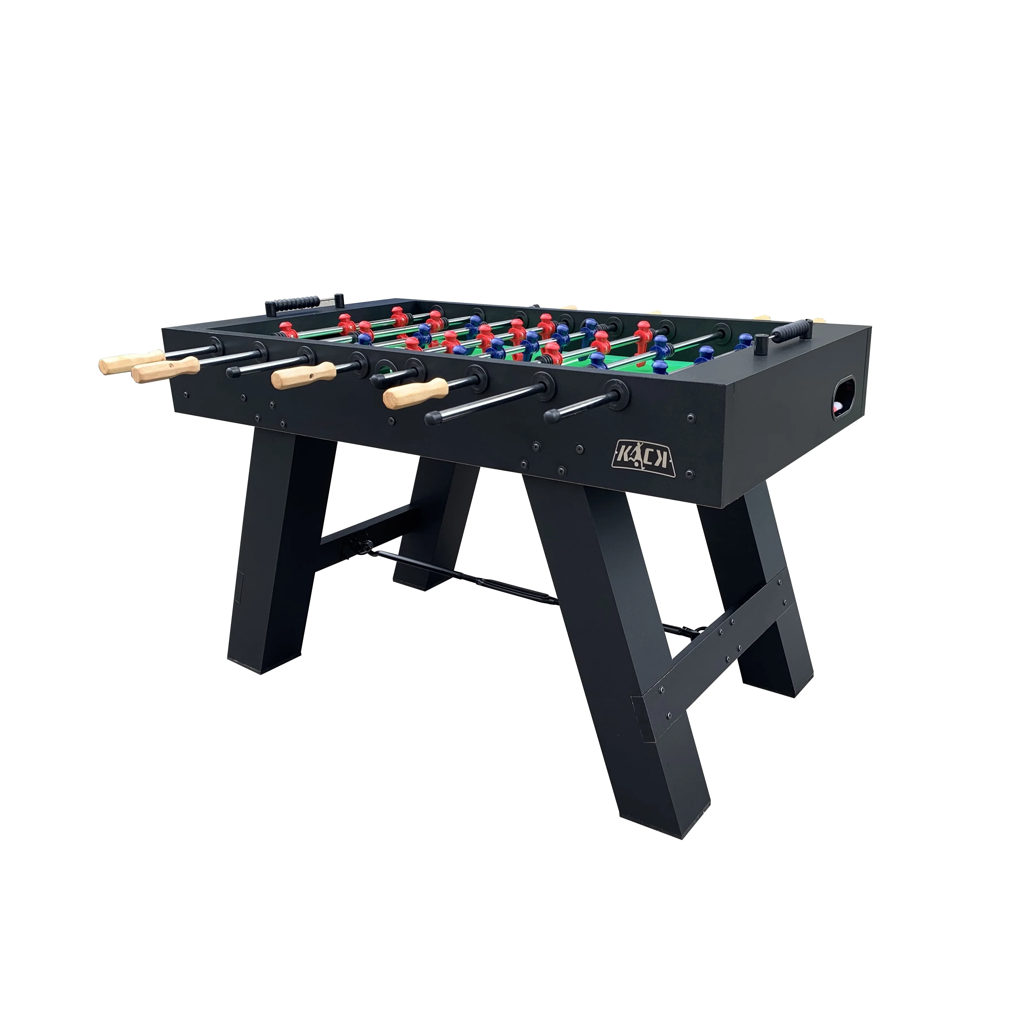 KICK FY486 Black Cavalier 55" Foosball Table, 1/2" MDF Playing Field, 5/8" Stainless Steel Chrome-Plated Rods, Slide Scoring, Adjustable Leg Levelers, Black - Image 2