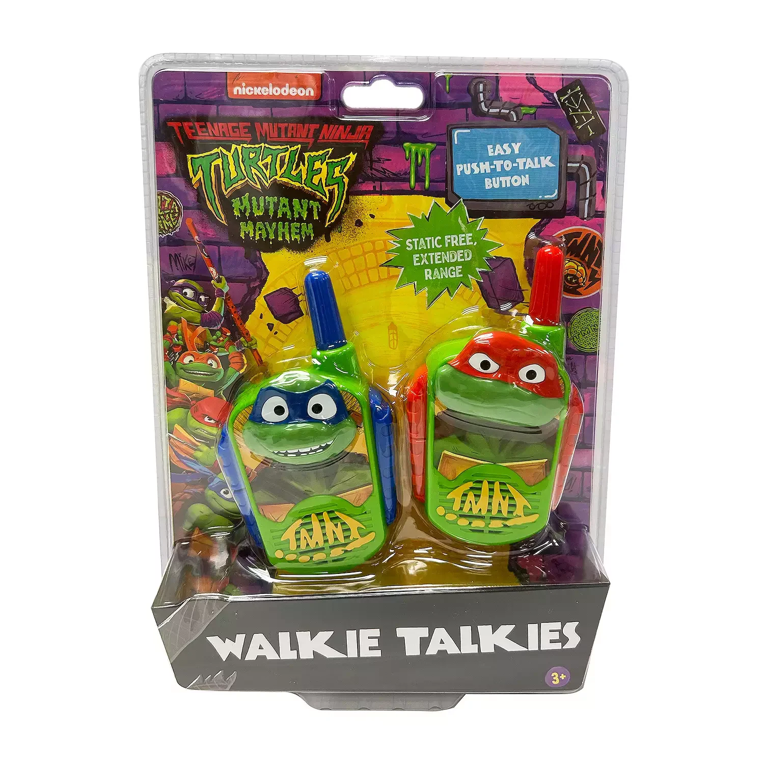 KIDdesigns TM-207 Teenage Mutant Ninja Turtles Leonardo & Raphael Walkie Talkies - Image 2