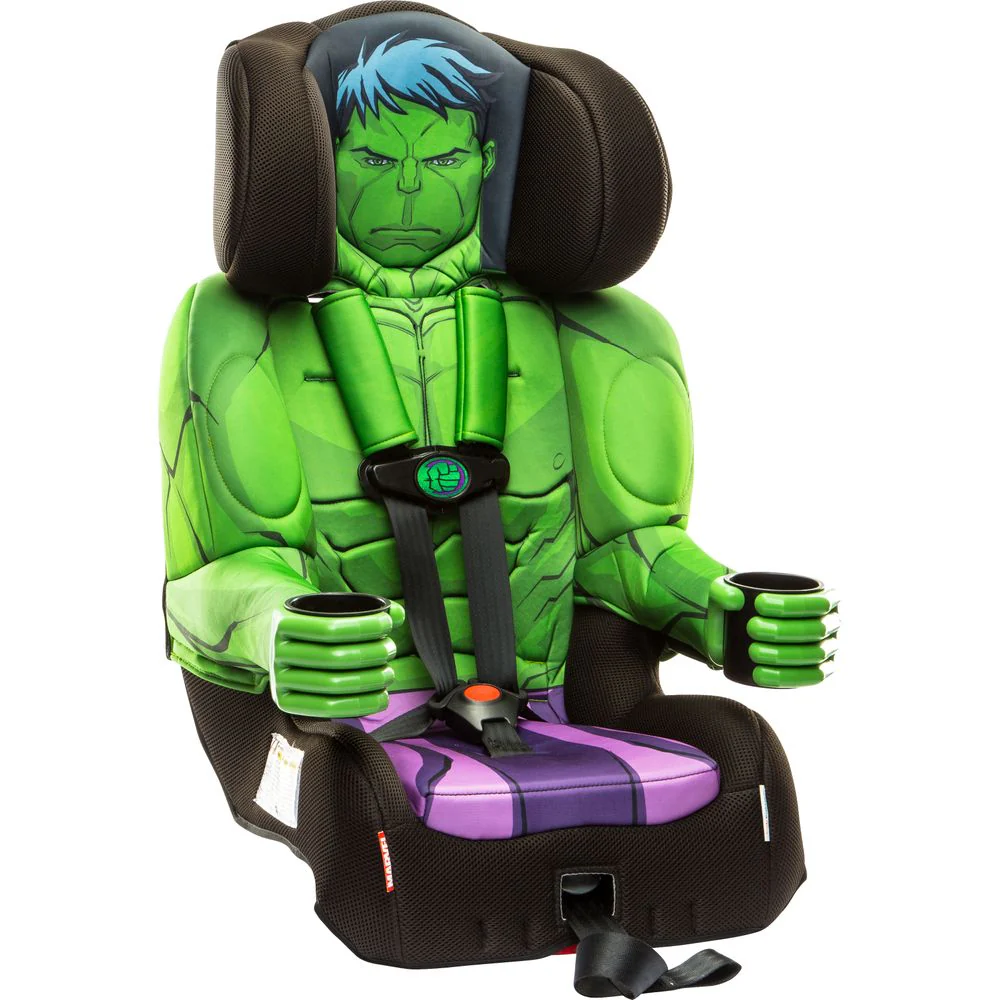 KidsEmbrace Combination Toddler Harness Booster Car Seat, Disney Marvel Avengers Incredible Hulk - Image 2