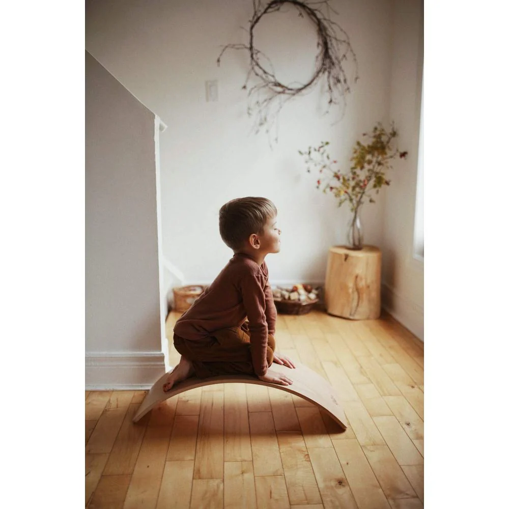 Kinderfeets Kinderboard LITE Wooden Balance Board, Multifunctional, Lightweight, Natural, Supports Up to 300 lbs, Ages 18 Months+ - Image 4