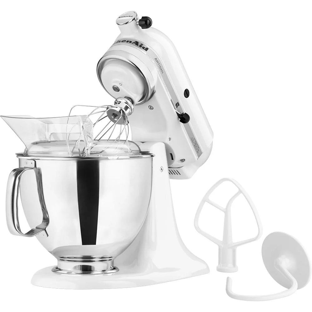 KitchenAid Artisan 5 Qt. White Stand Mixer-KSM150PSWH - Image 4