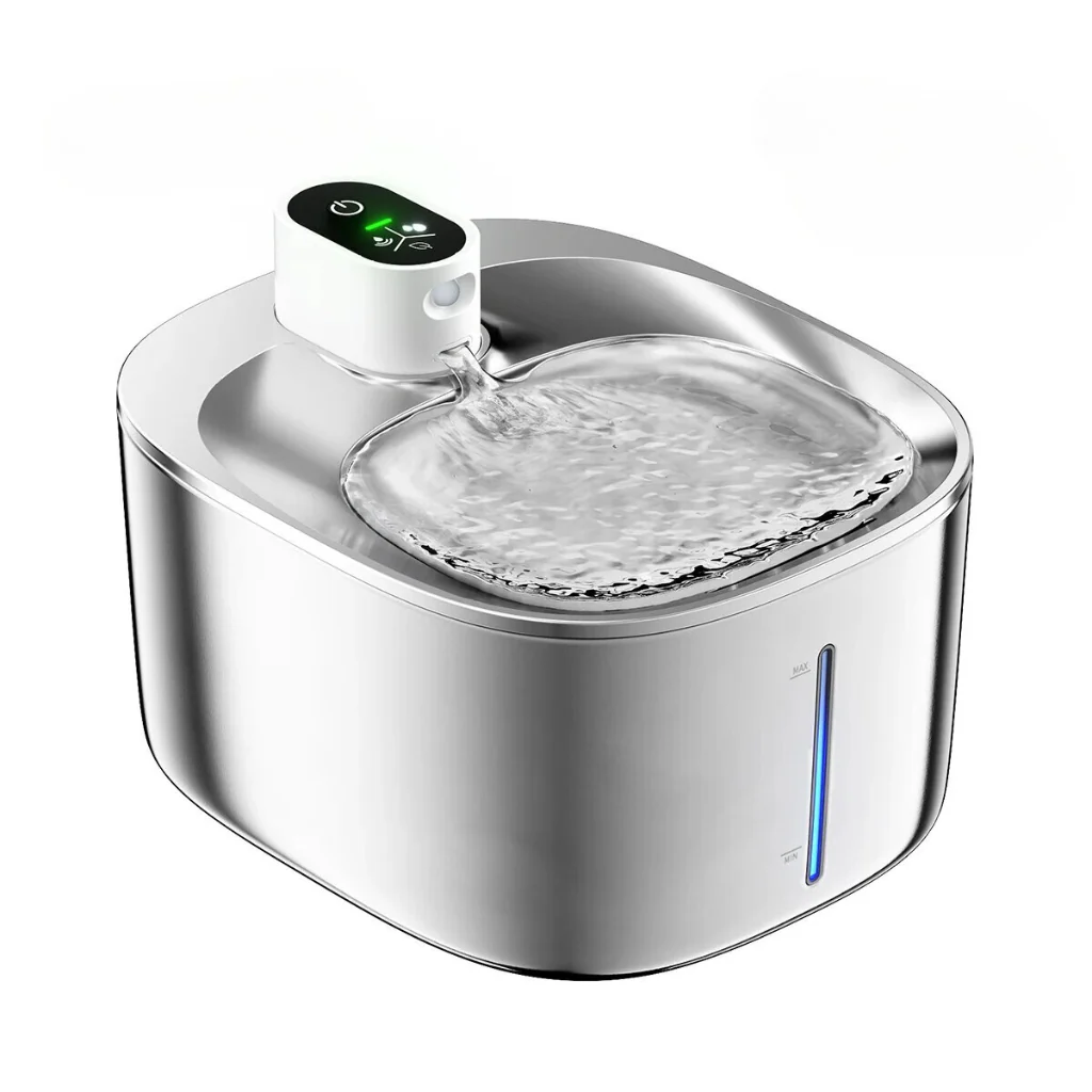 Kittyspout Wireless Fountain 2.0, Silver - Durable