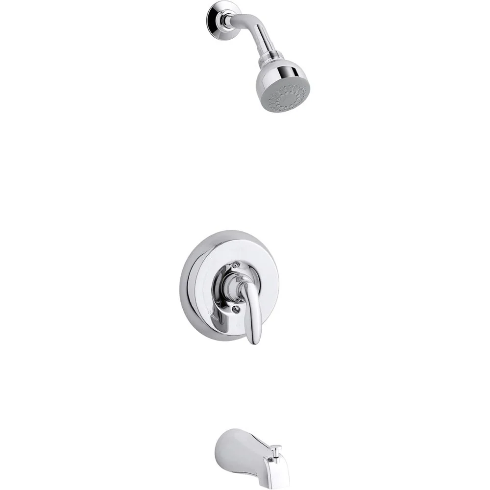 Kohler K-TS15601-4-CP Coralais Polished Chrome 1-Handle Shower Faucet with Lever Handle Spout - Image 4