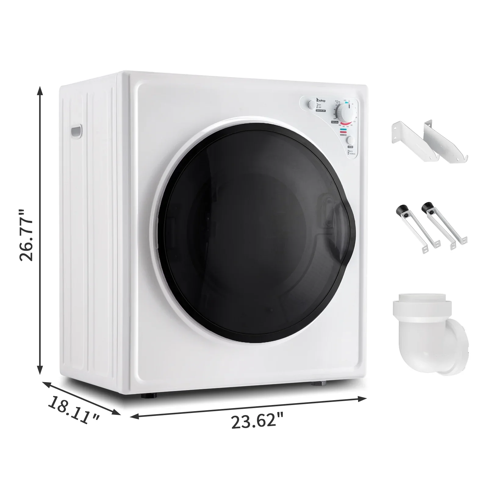 Ktaxon 2.6 cu ft Compact Electric Dryer, White - Image 5