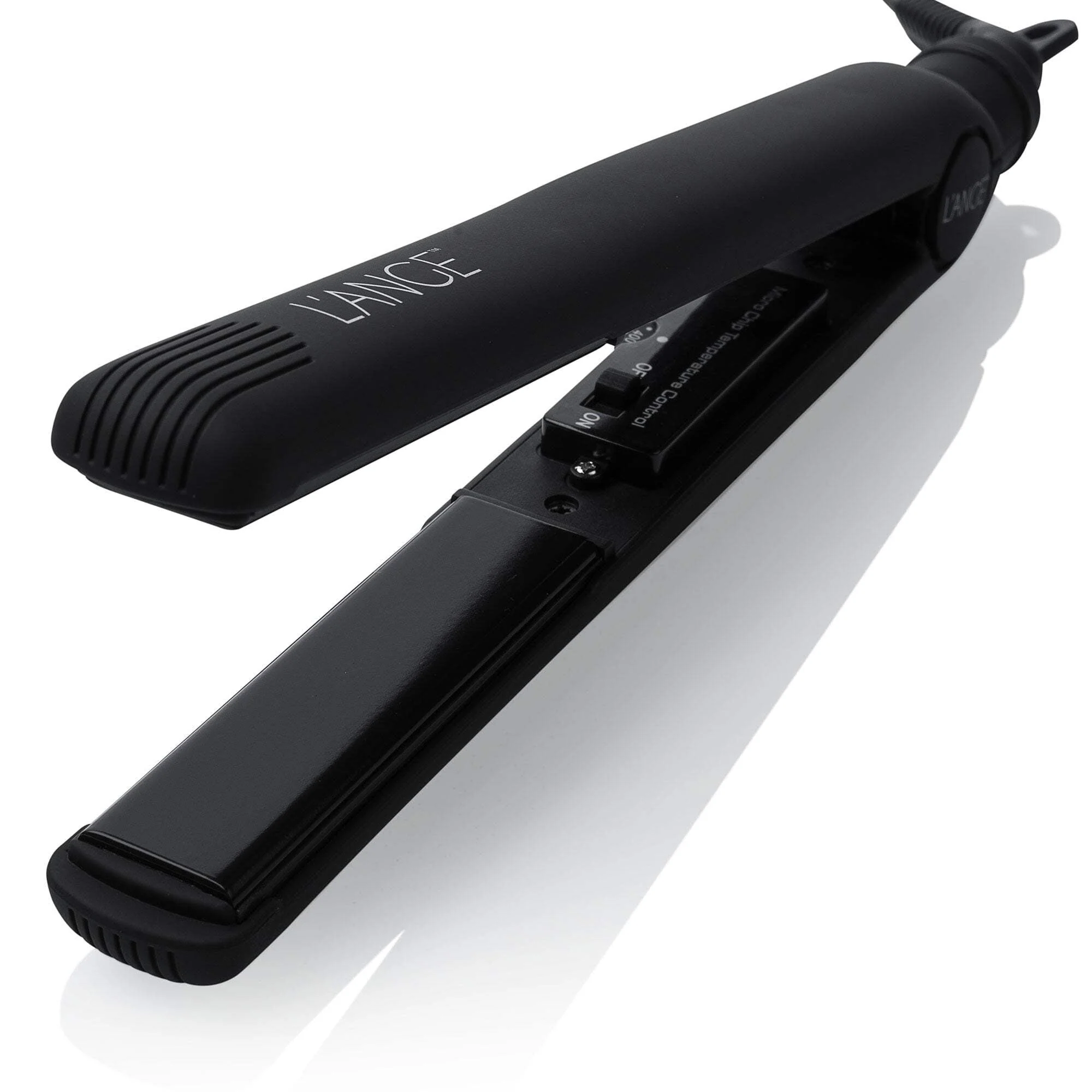 L'ANGE HAIR Aplatir Ceramic 1" Flat Iron Hair Straightener, Adjustable Temperature, Tourmaline-Infused Plates, 9ft Swivel Cord, Black - Image 3