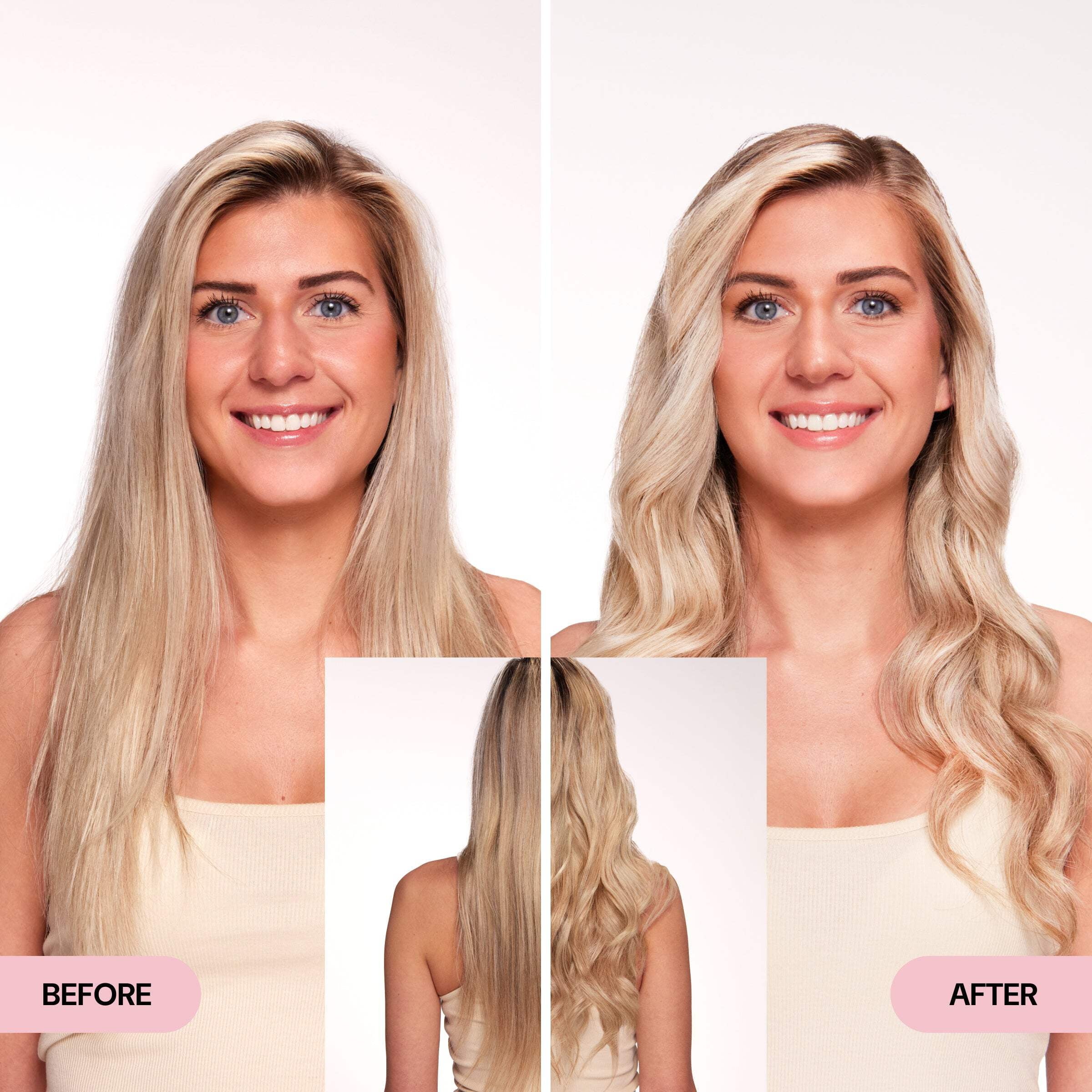 L'ANGE Hair Le Curl Titanium Curling Wand, 1 Inch Barrel, Clip-Free, Professional Styling Tool, Blush, 2400 - Image 3