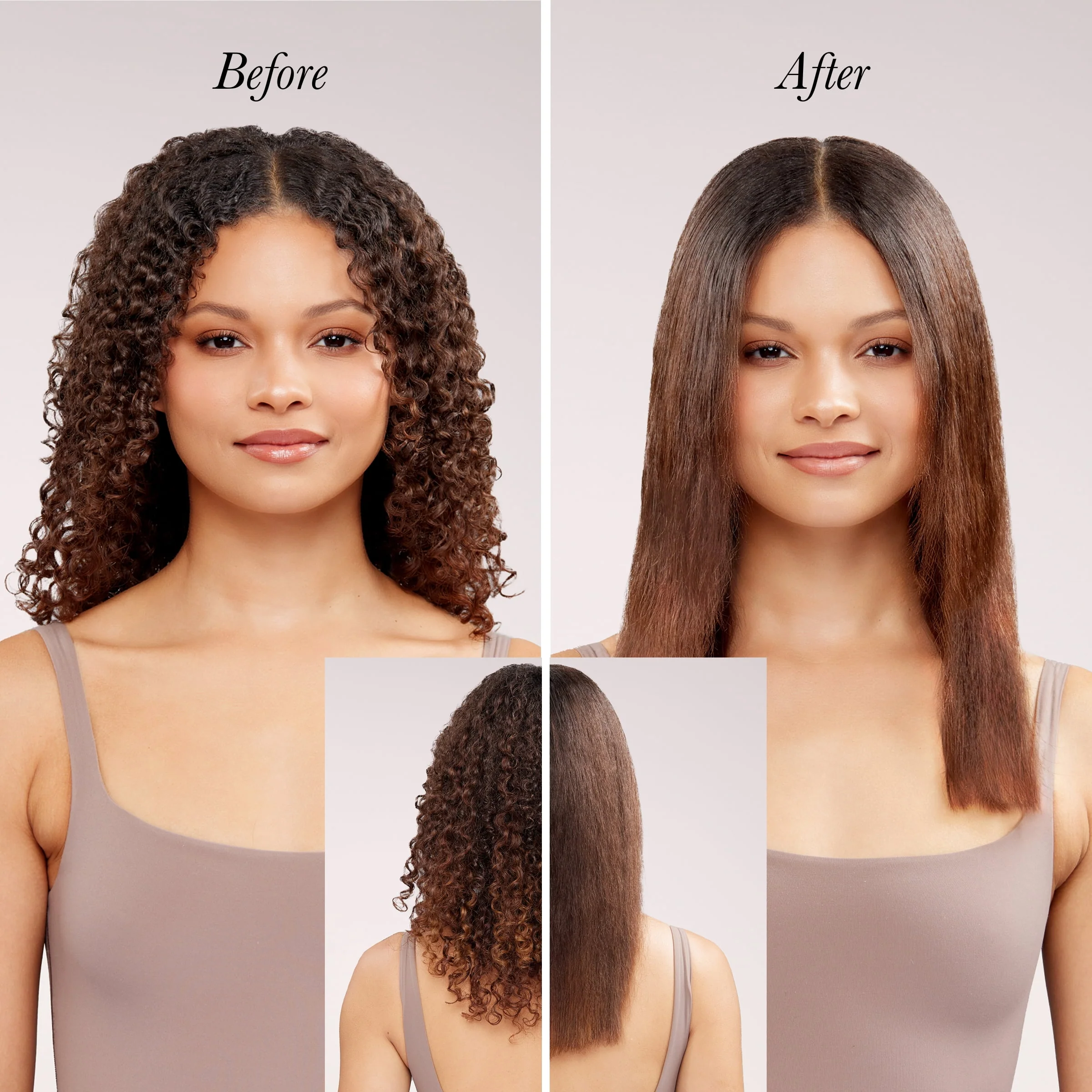 L'ange Hair Mane Pass 2-in-1 Hair Straightening Brush, Ceramic-Coated Bristles, Adjustable Heat 300F-410F, Negative Ion Technology, Auto Shut-Off, 360 Swivel Cord, Blush - Image 4
