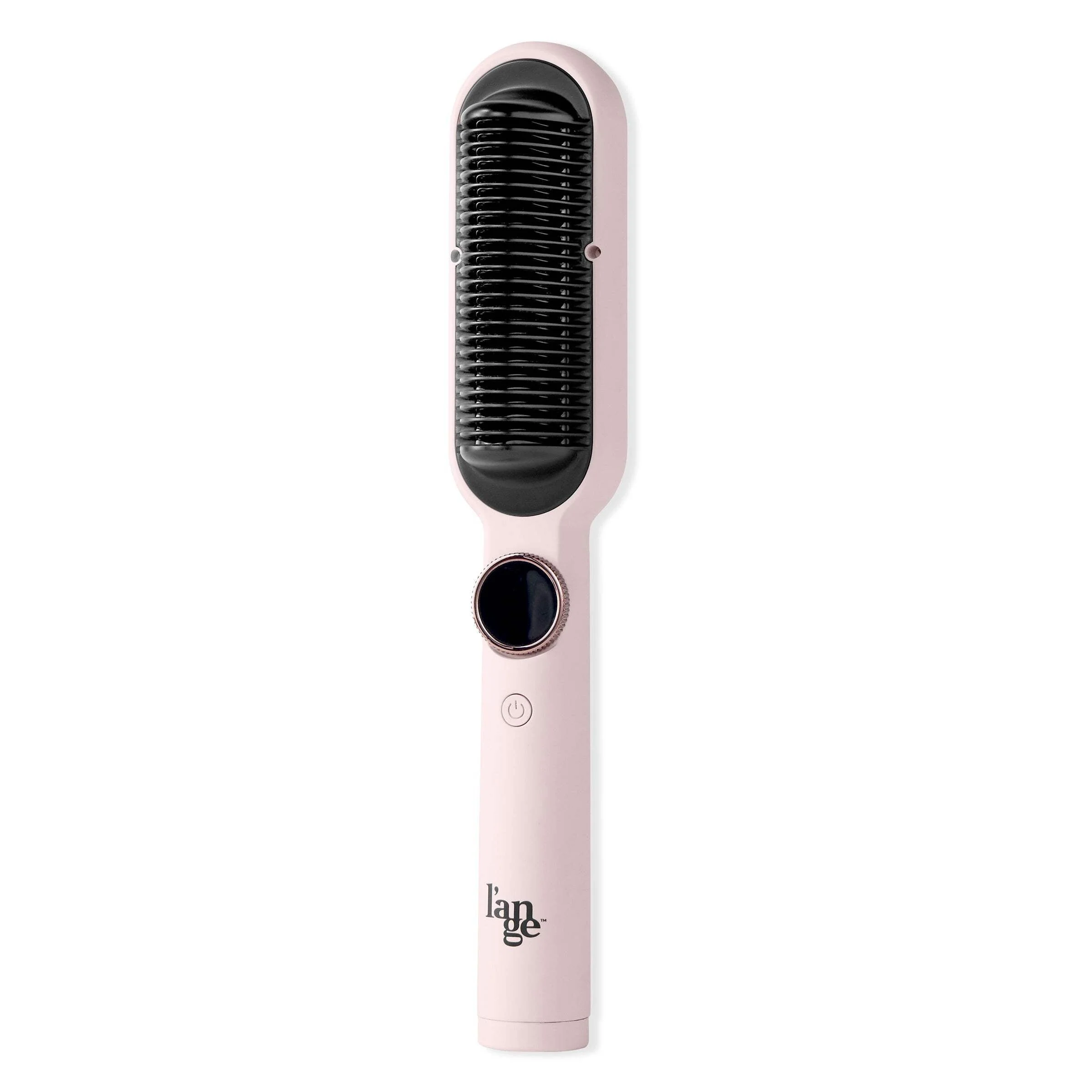 L'ANGE HAIR Smooth-It 2-in-1 Digital Straightening Comb with Adjustable Heat Dial and Ionic Technology, Blush, 2580-2581