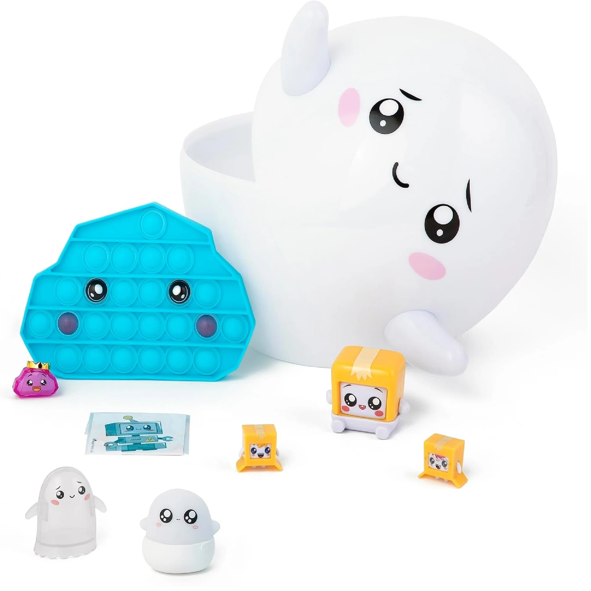 Lankybox 2801 Giant Ghosty Glow in The Dark Egg, Figures - Image 2